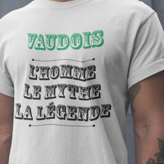 T-shirt Homme Vaudois l'homme le mythe la légende (à personnaliser)