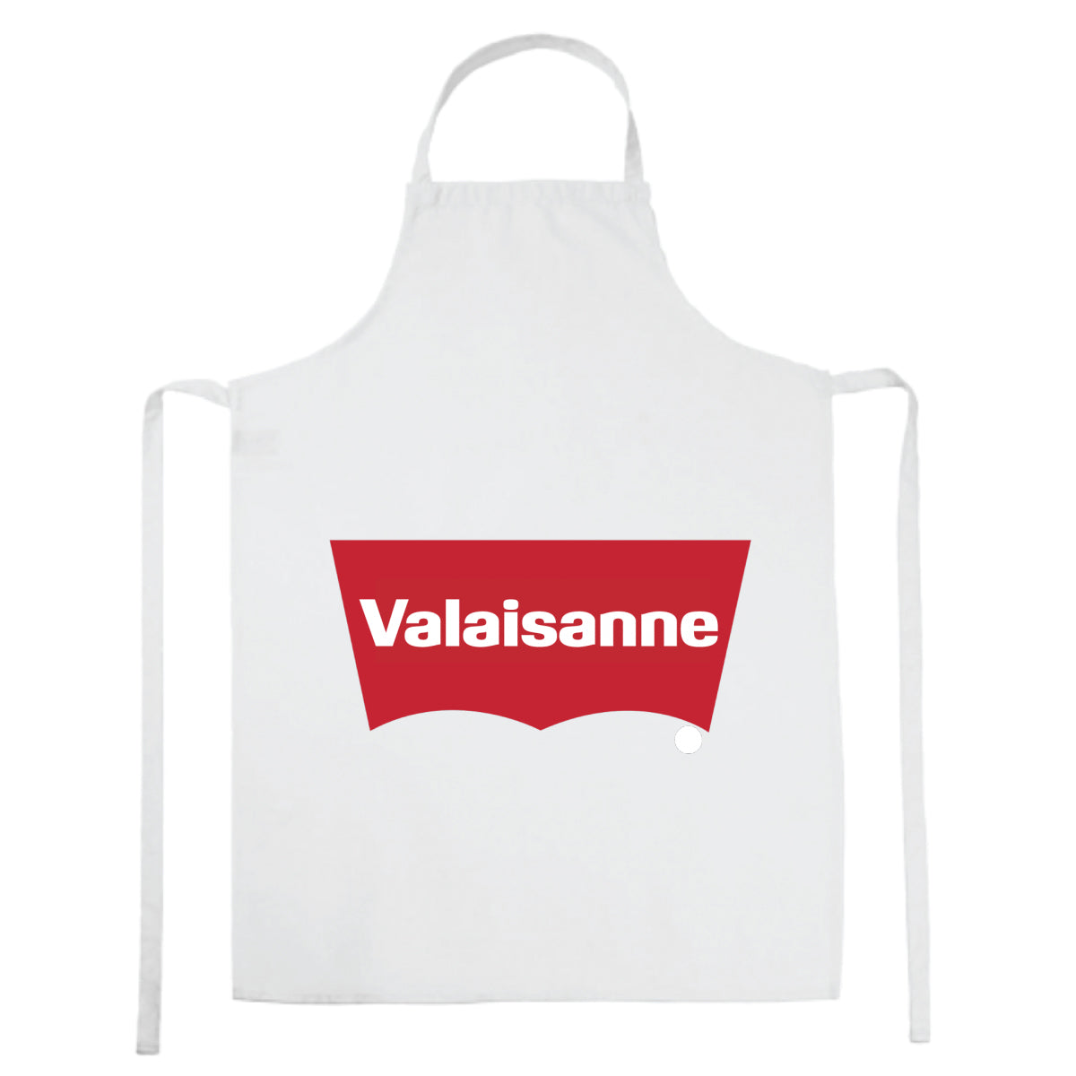 tablier de cuisine Valaisan-l'homme-le-mythe-la-légende blanc
