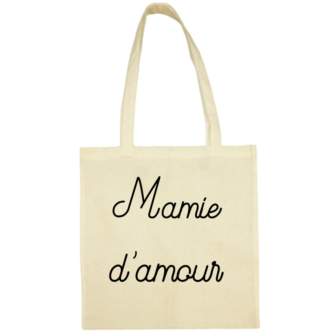 Tote Bag Mamie d'amour écru