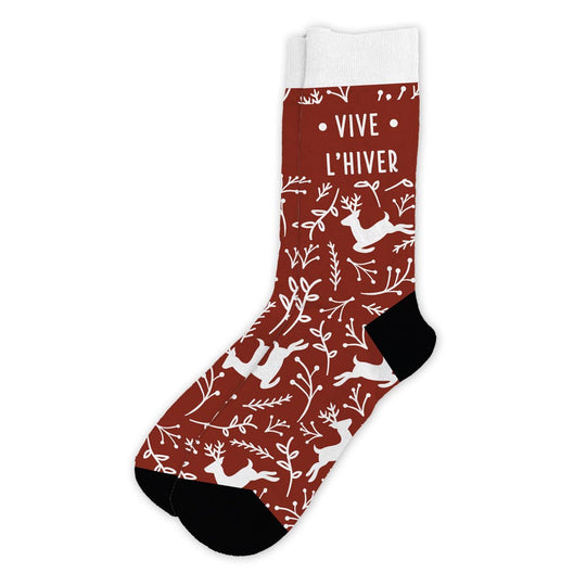 Chaussettes humoristiques: Vive l'hiver