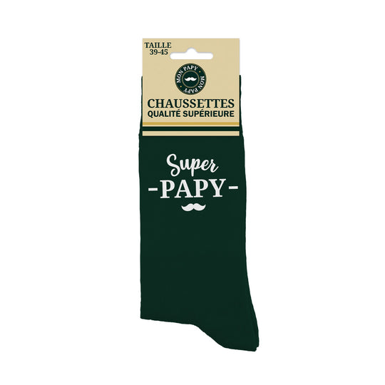 Chaussettes humoristiques: Super papy