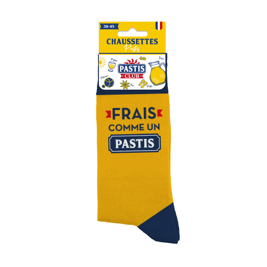 Chaussettes humoristiques: Frais comme un pastis