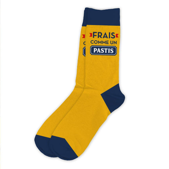 Chaussettes humoristiques: Frais comme un pastis