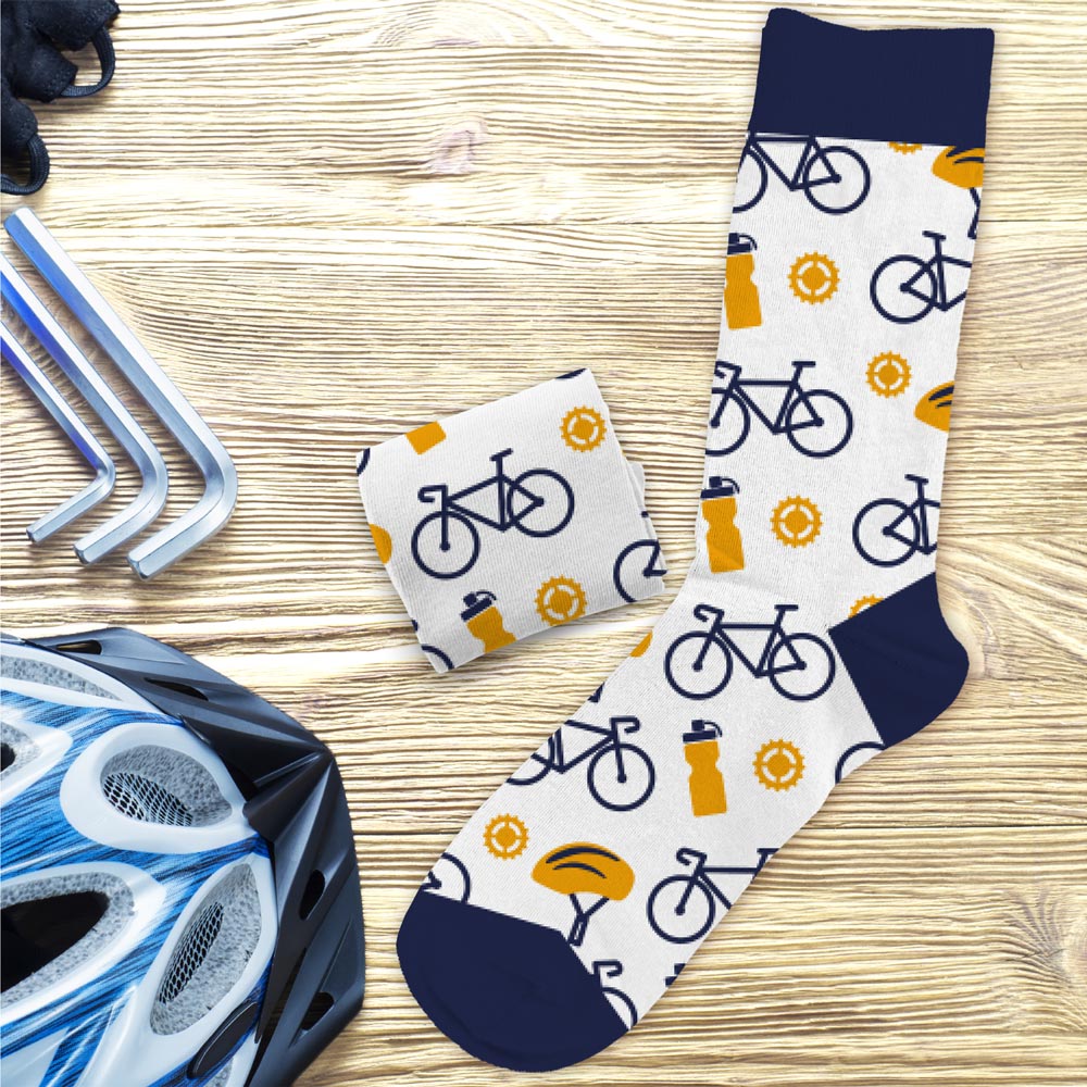 Chaussettes humoristiques: Passion vélo