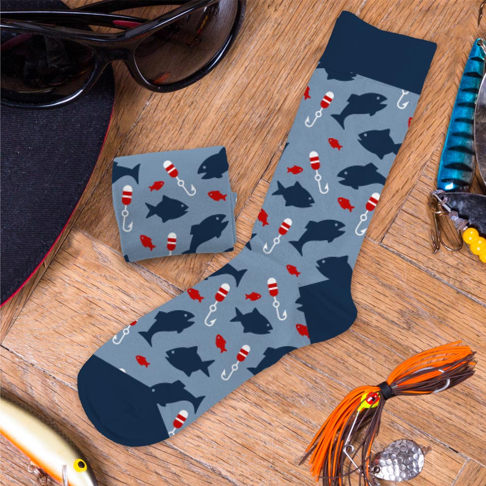 Chaussettes humoristiques: Passion pêche