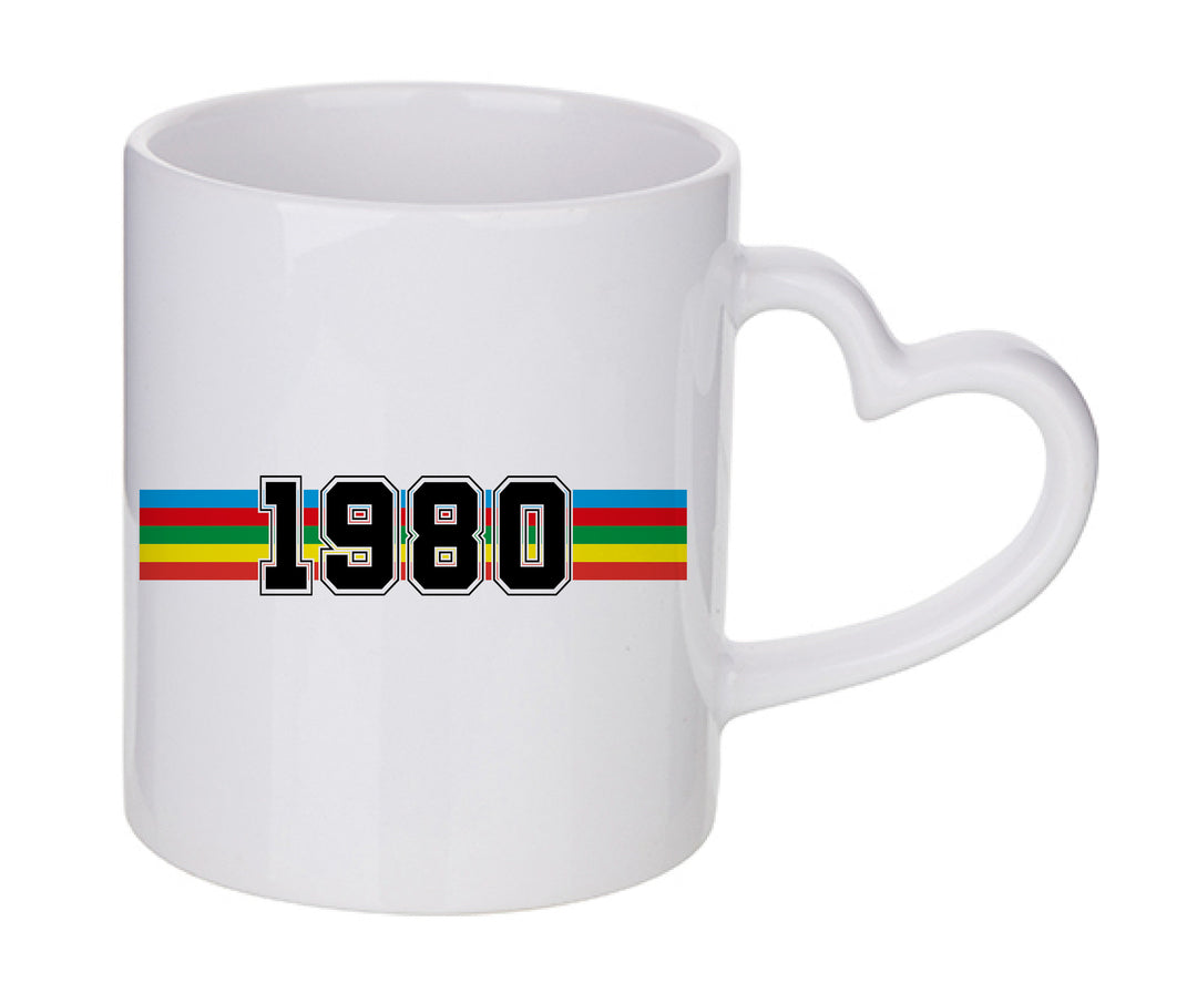 Mug coeur personnalisé Année de naissance à personnaliser