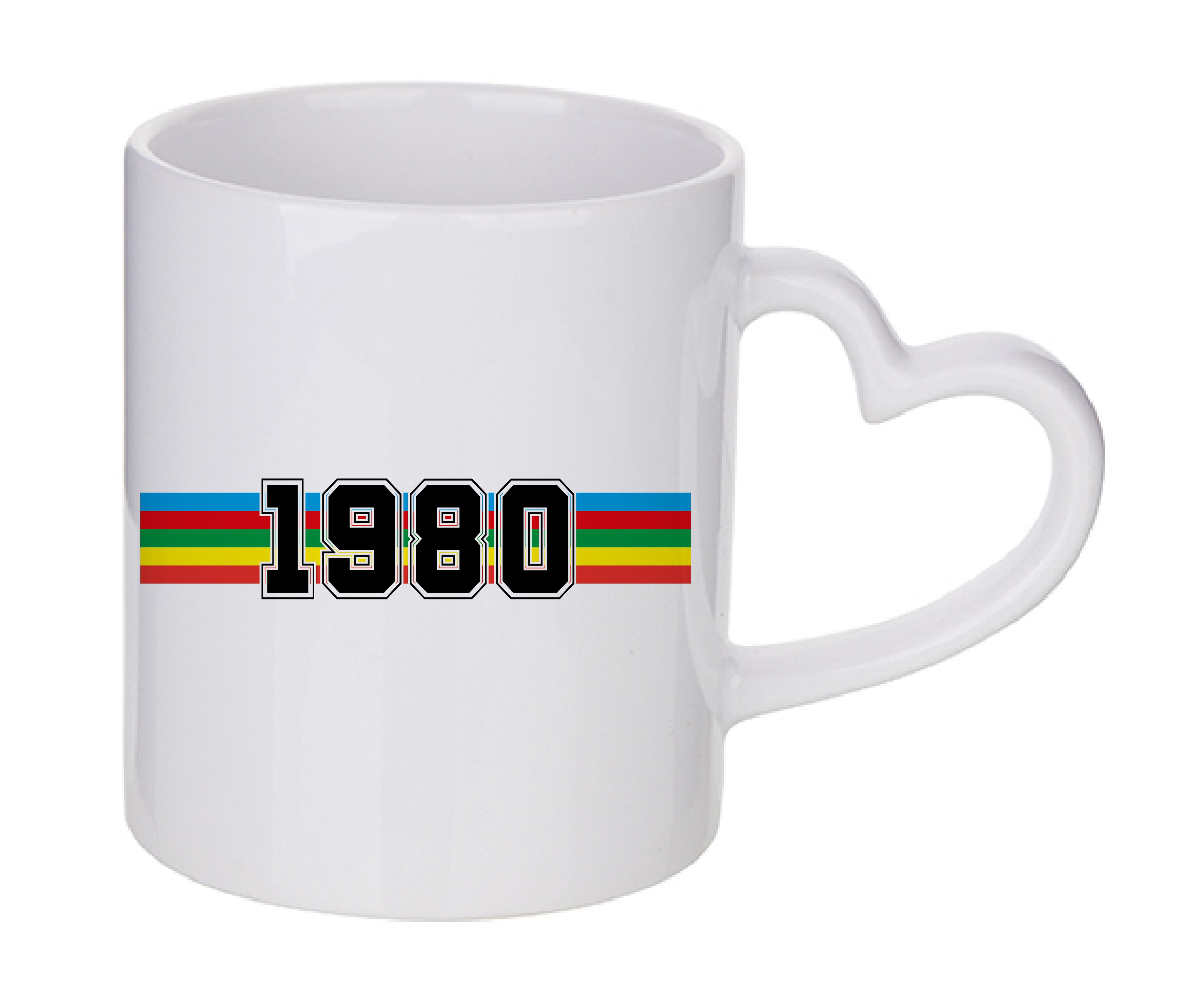 Mug coeur personnalisé Année de naissance à personnaliser