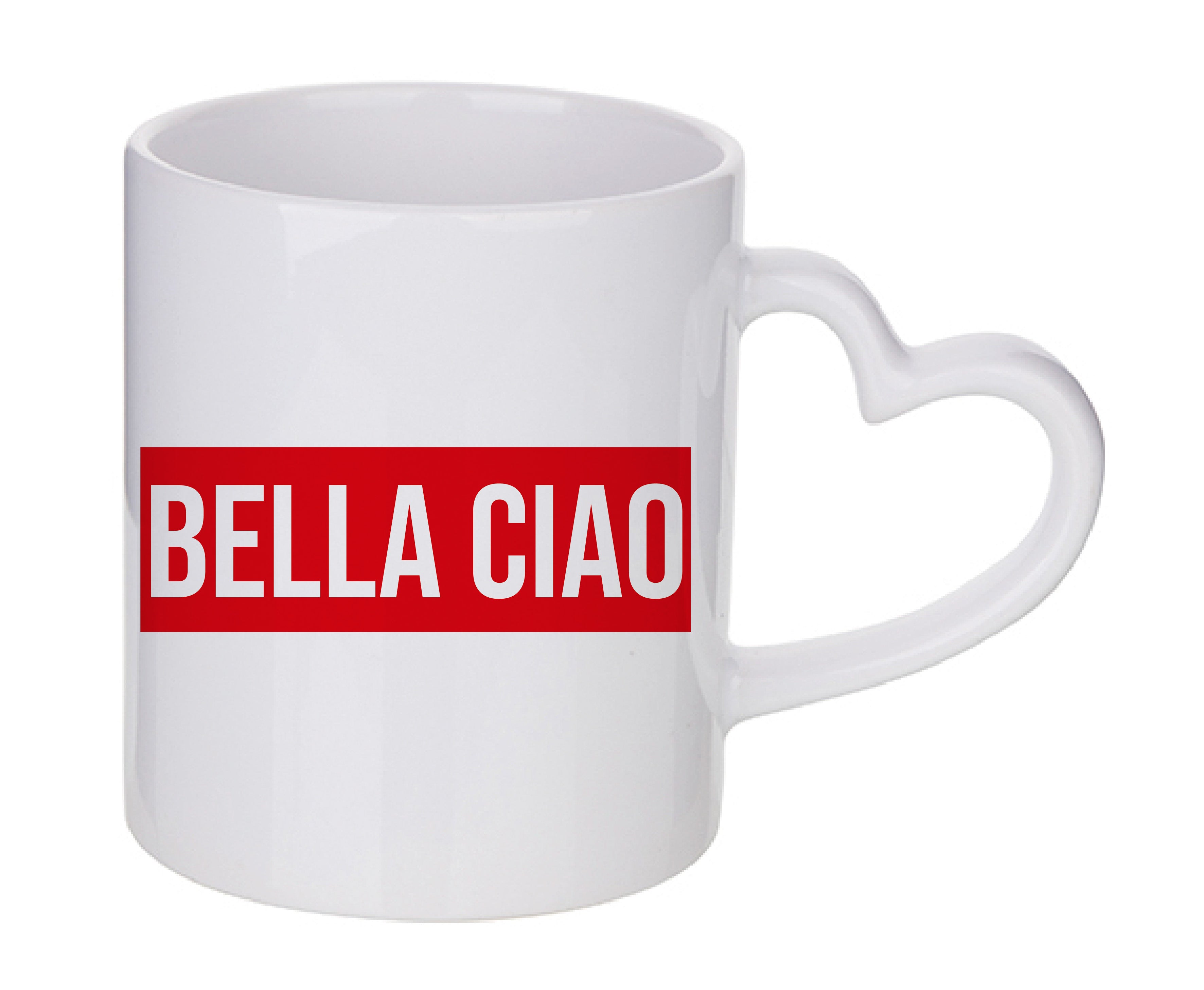 Mug coeur personnalisé Bella Ciao