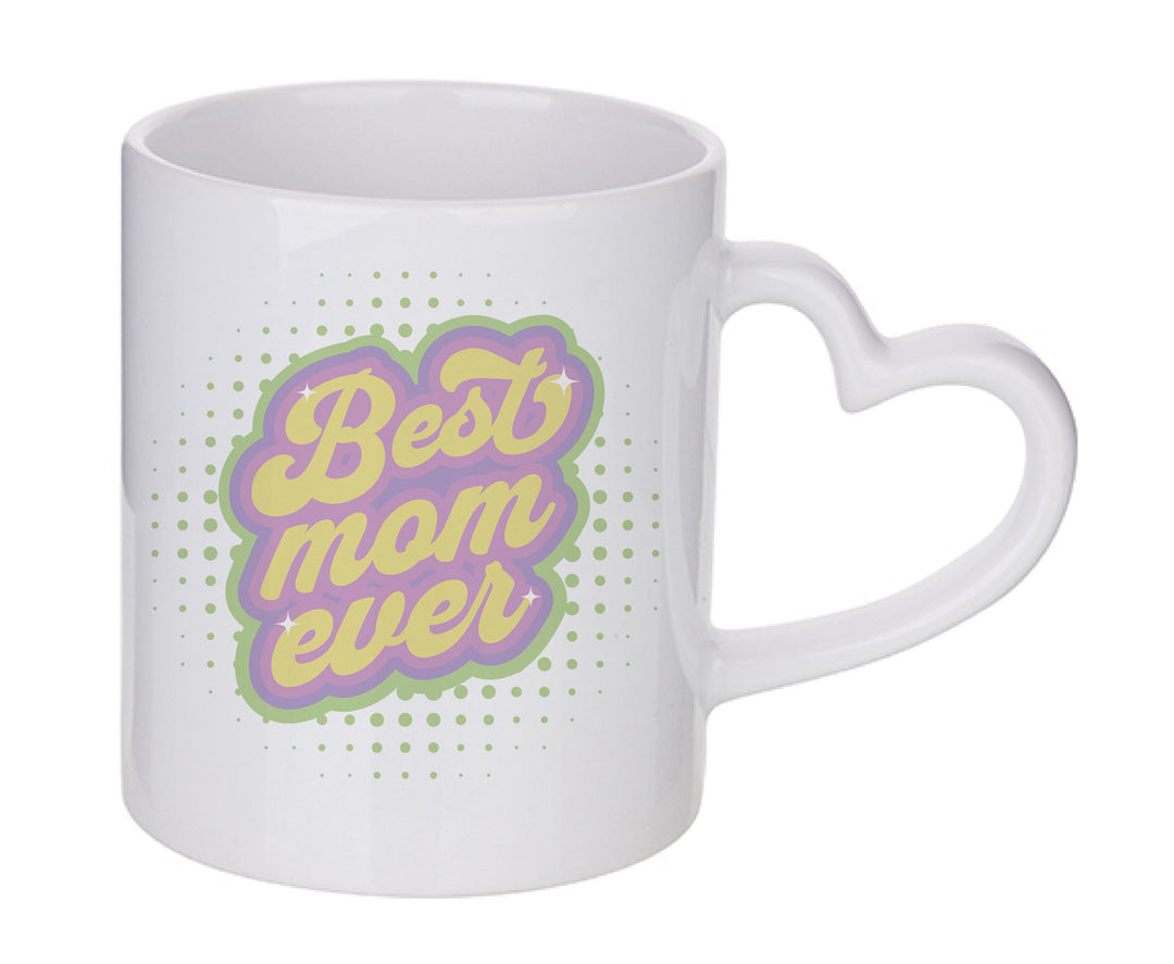 Mug coeur personnalisé Best mom ever