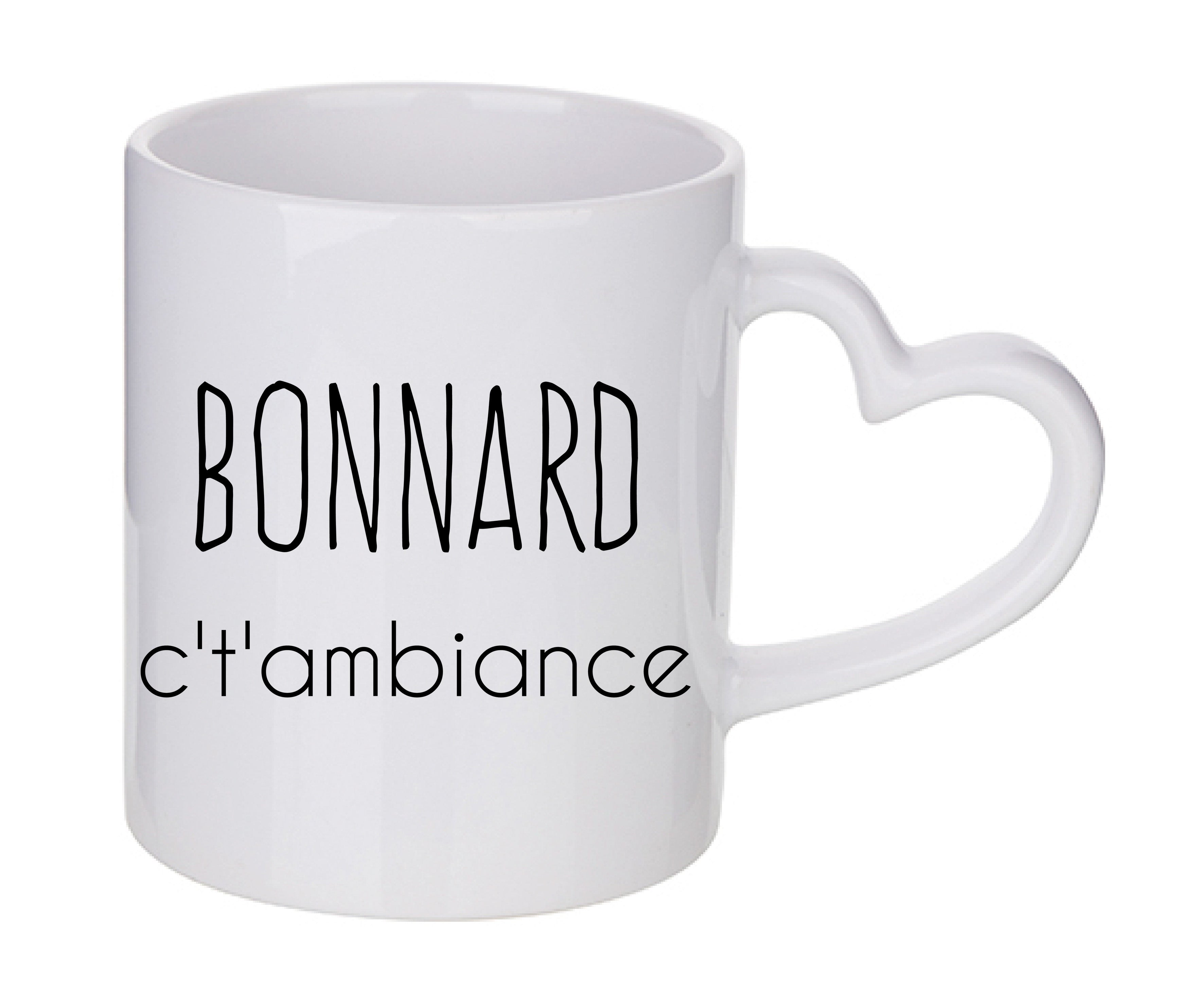 Mug coeur personnalisé Bonnard c't'ambiance