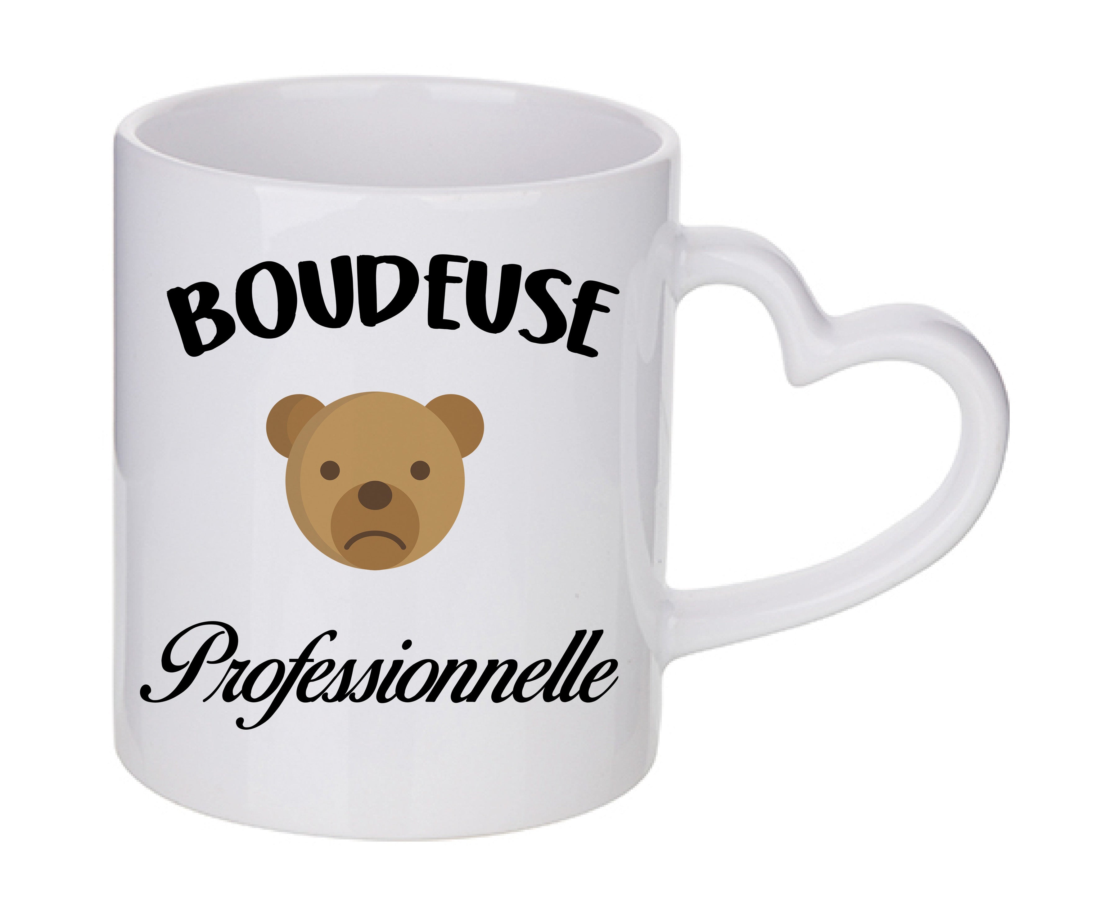 Mug coeur personnalisé Boudeuse professionnelle