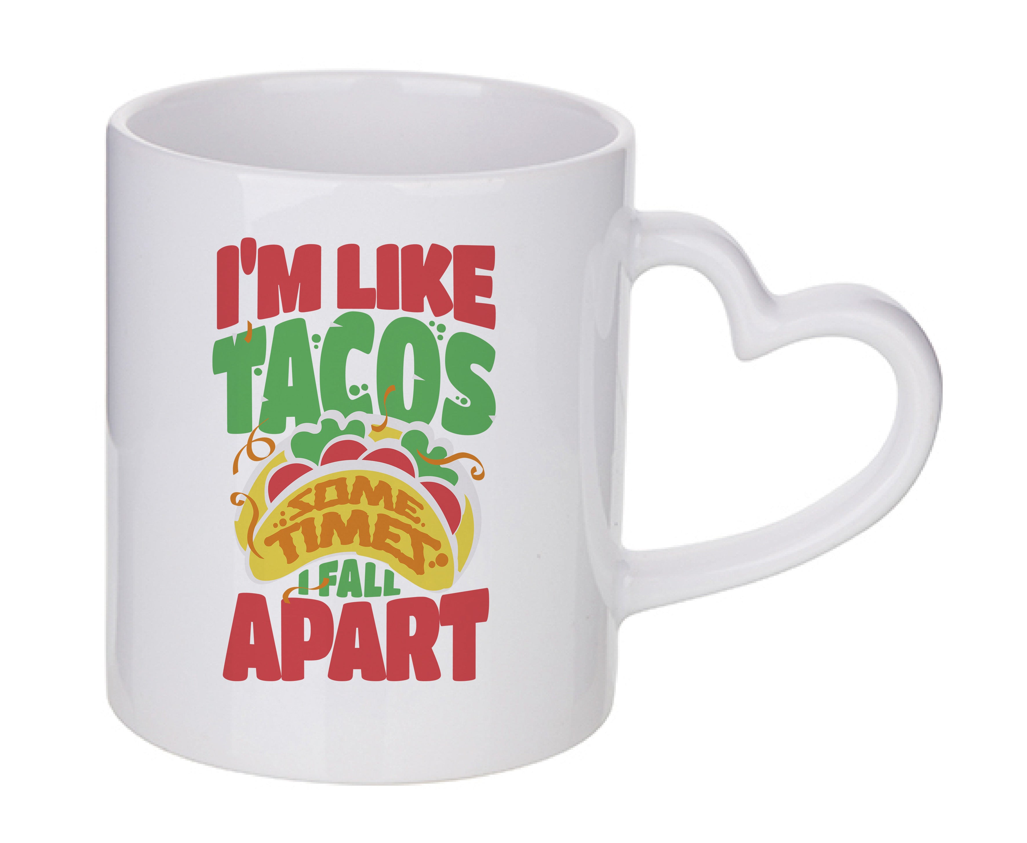 Mug coeur personnalisé I'm like tacos