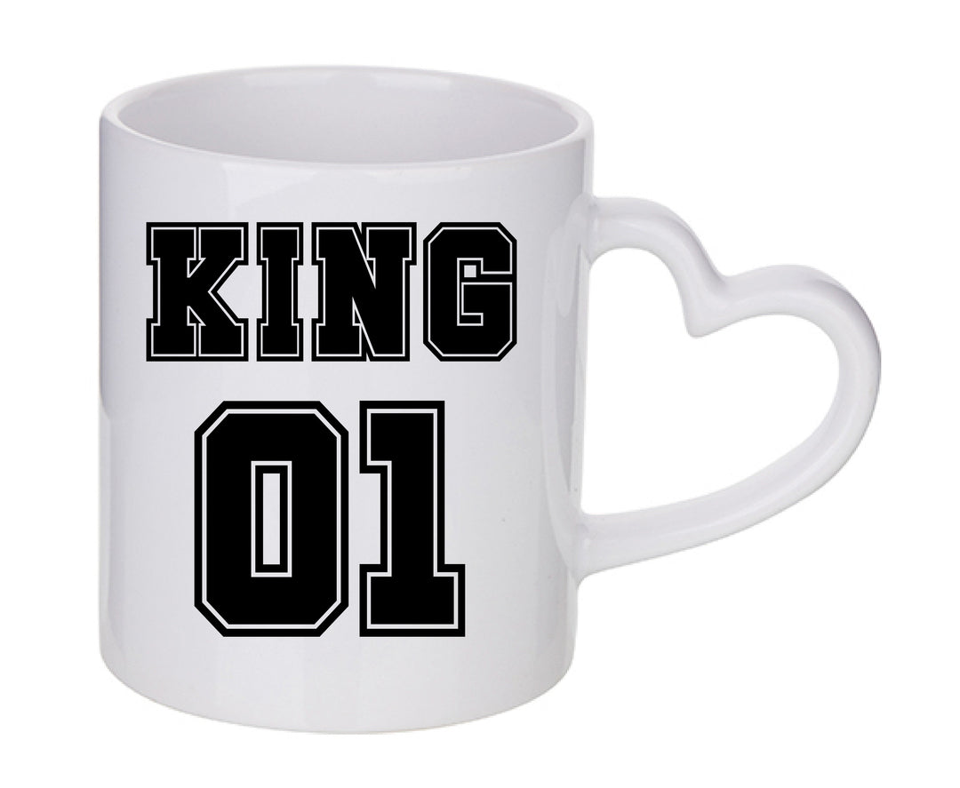Mug coeur personnalisé King 01