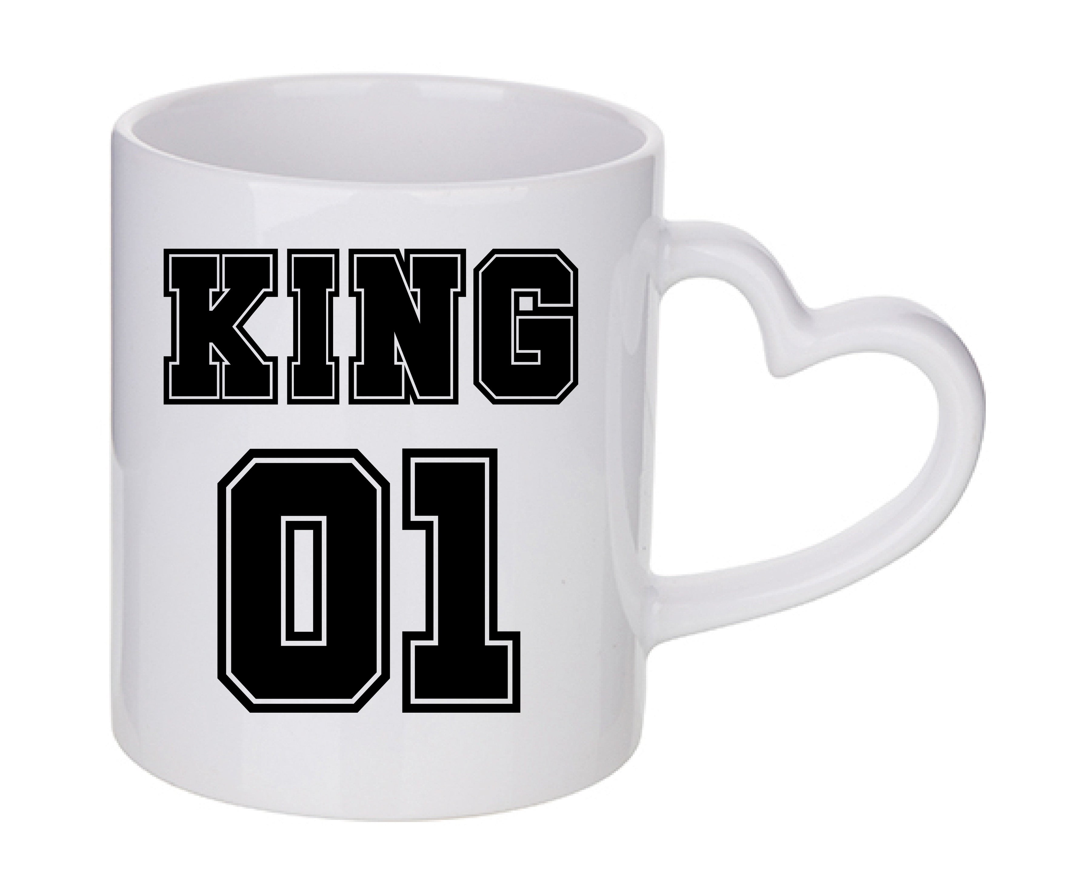Mug coeur personnalisé King 01