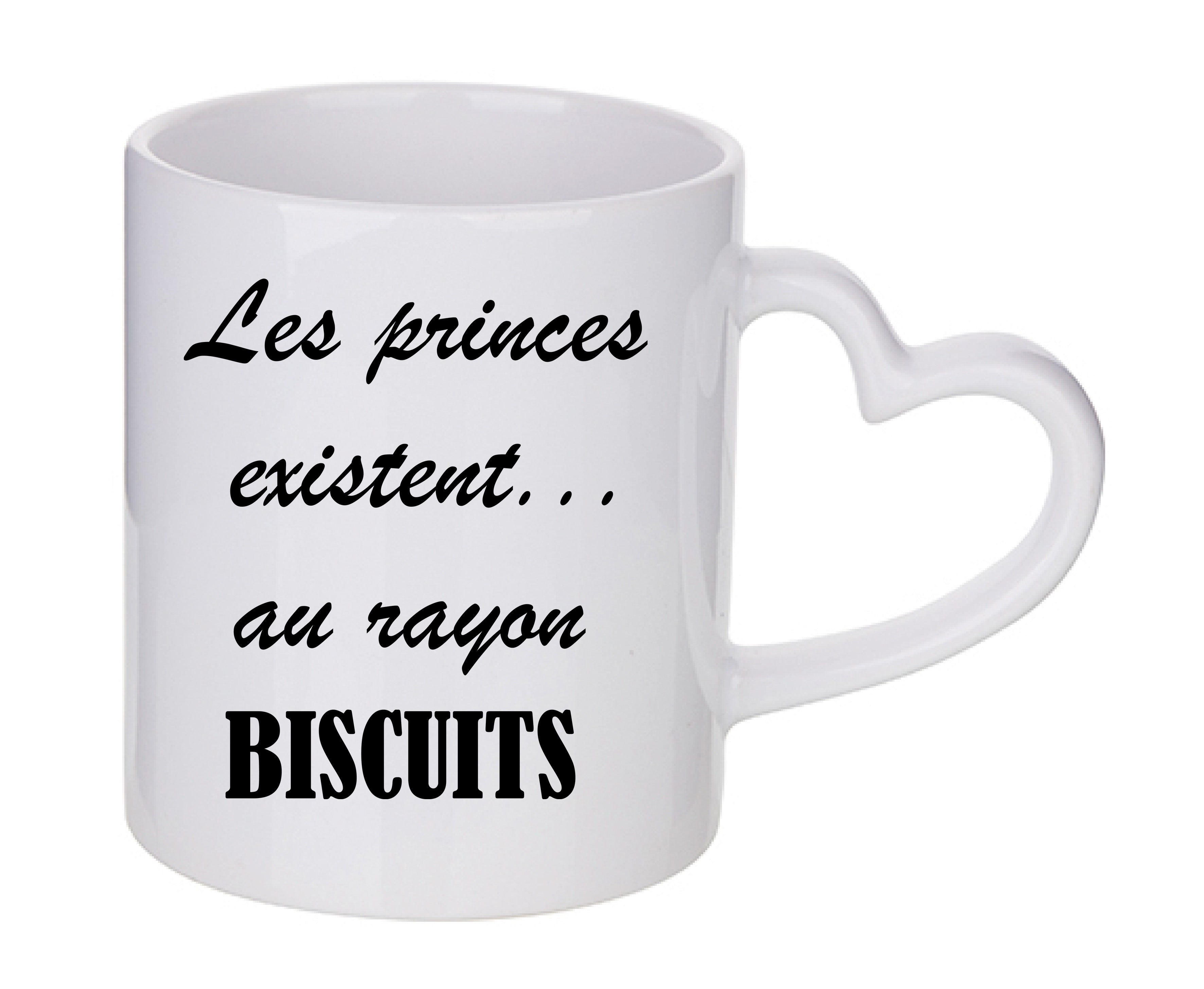 Mug coeur personnalisé Les princes existent