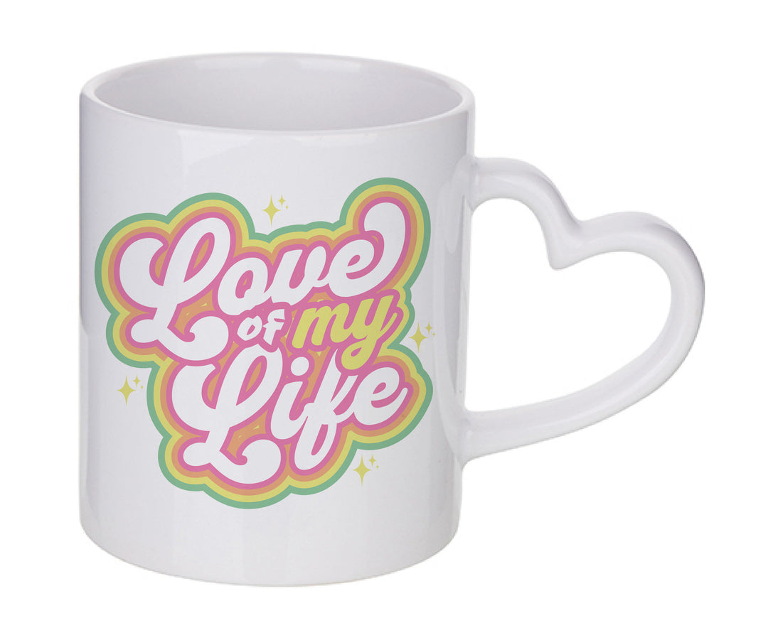Mug coeur personnalisé Love of my life