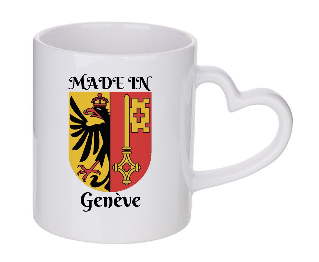 Mug coeur personnalisé Made in Geneve