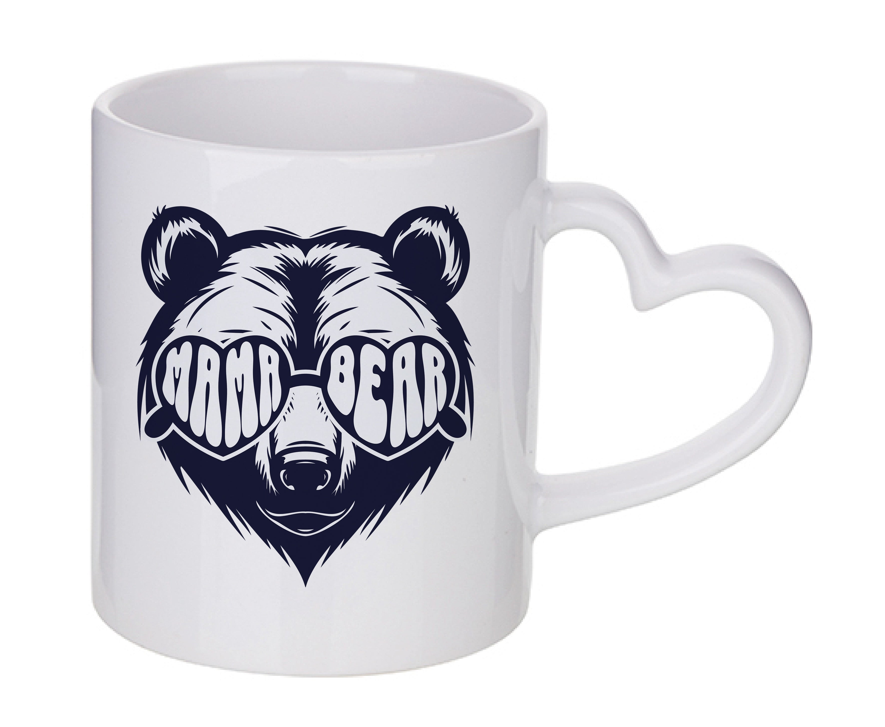 Mug coeur personnalisé Mama bear