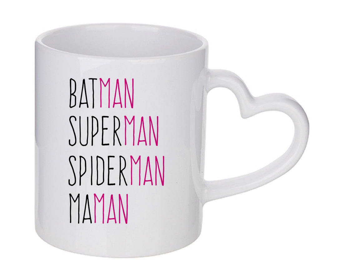 Mug coeur personnalisé Maman