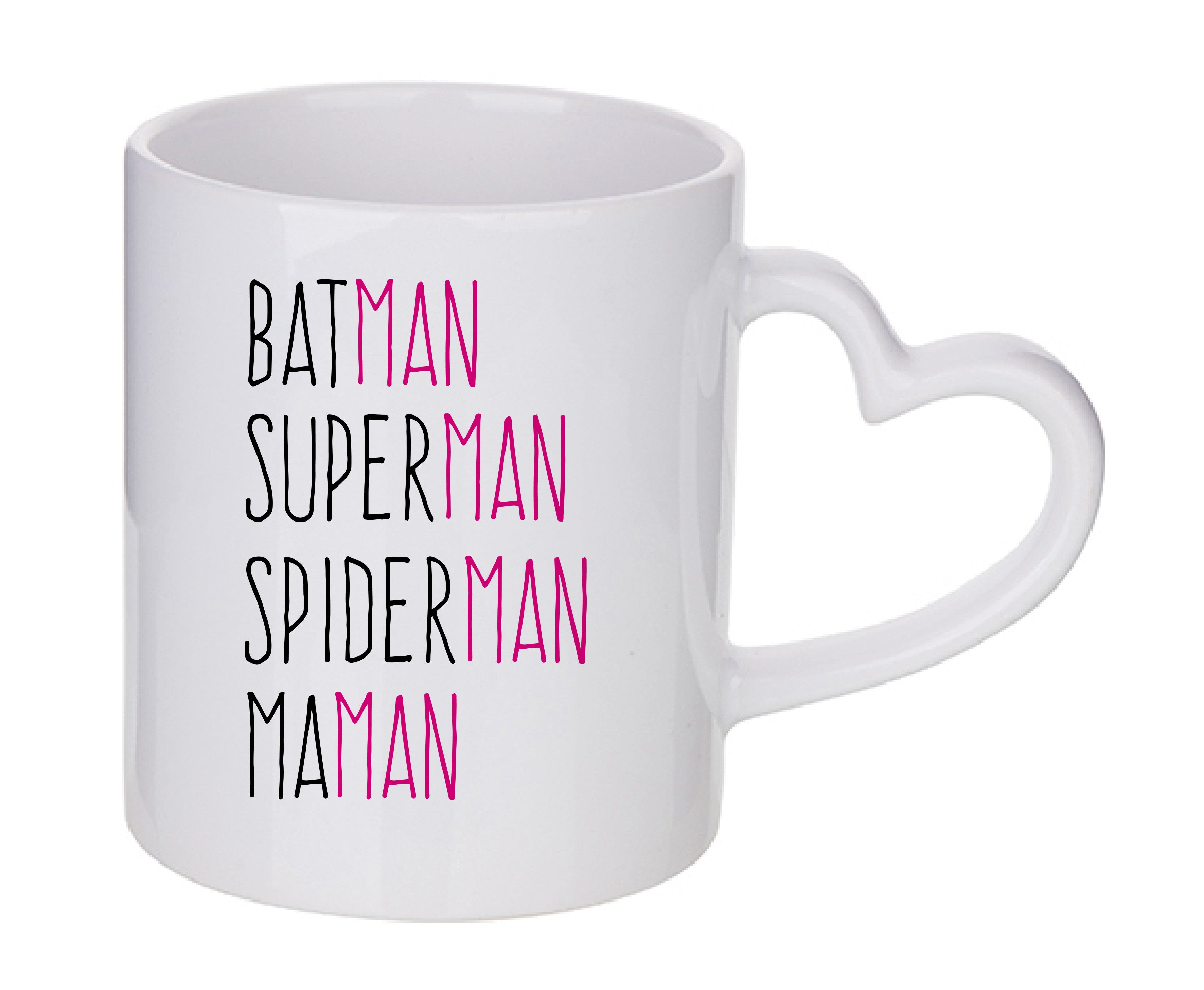 Mug coeur personnalisé Maman