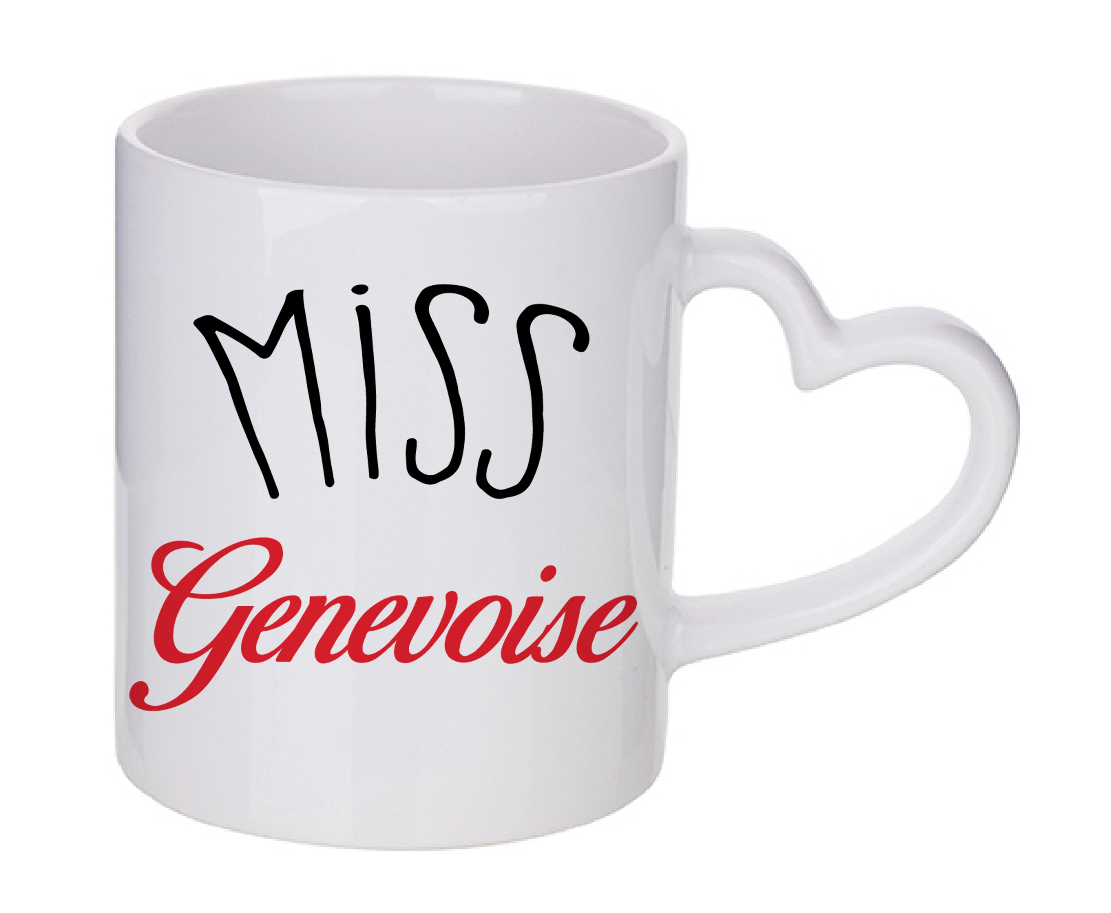 Mug coeur personnalisé Miss-genevoise