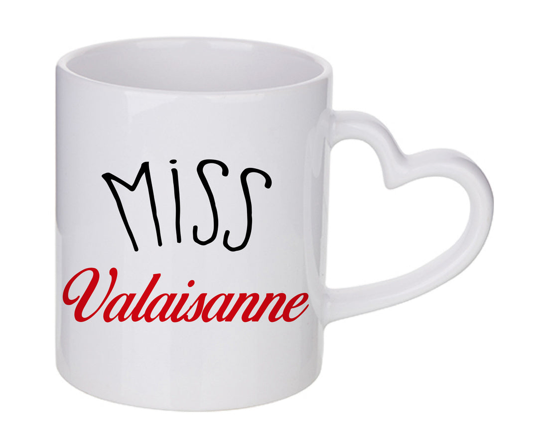 Mug coeur personnalisé Miss valaisanne
