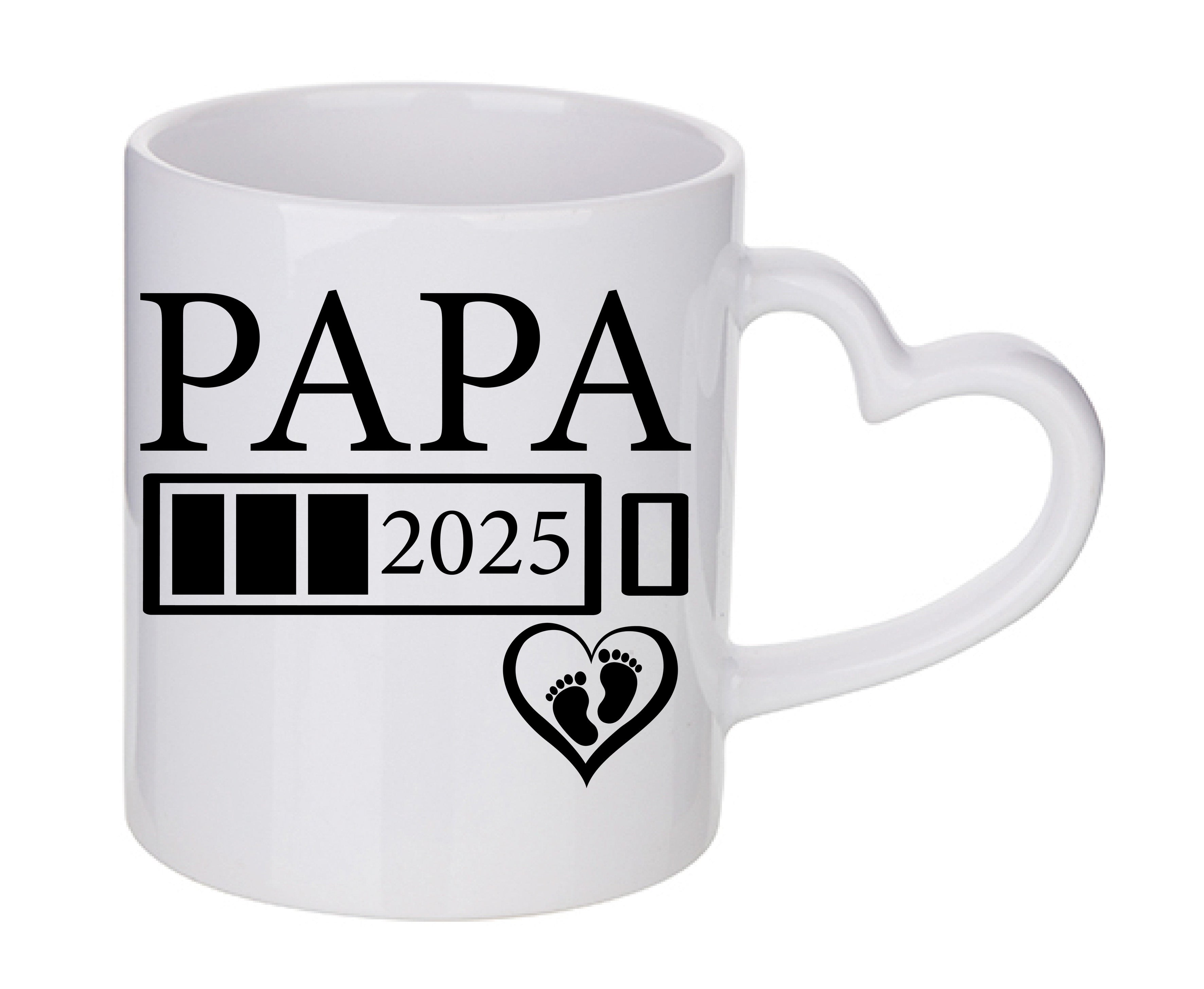 Mug coeur personnalisé Papa en 2025