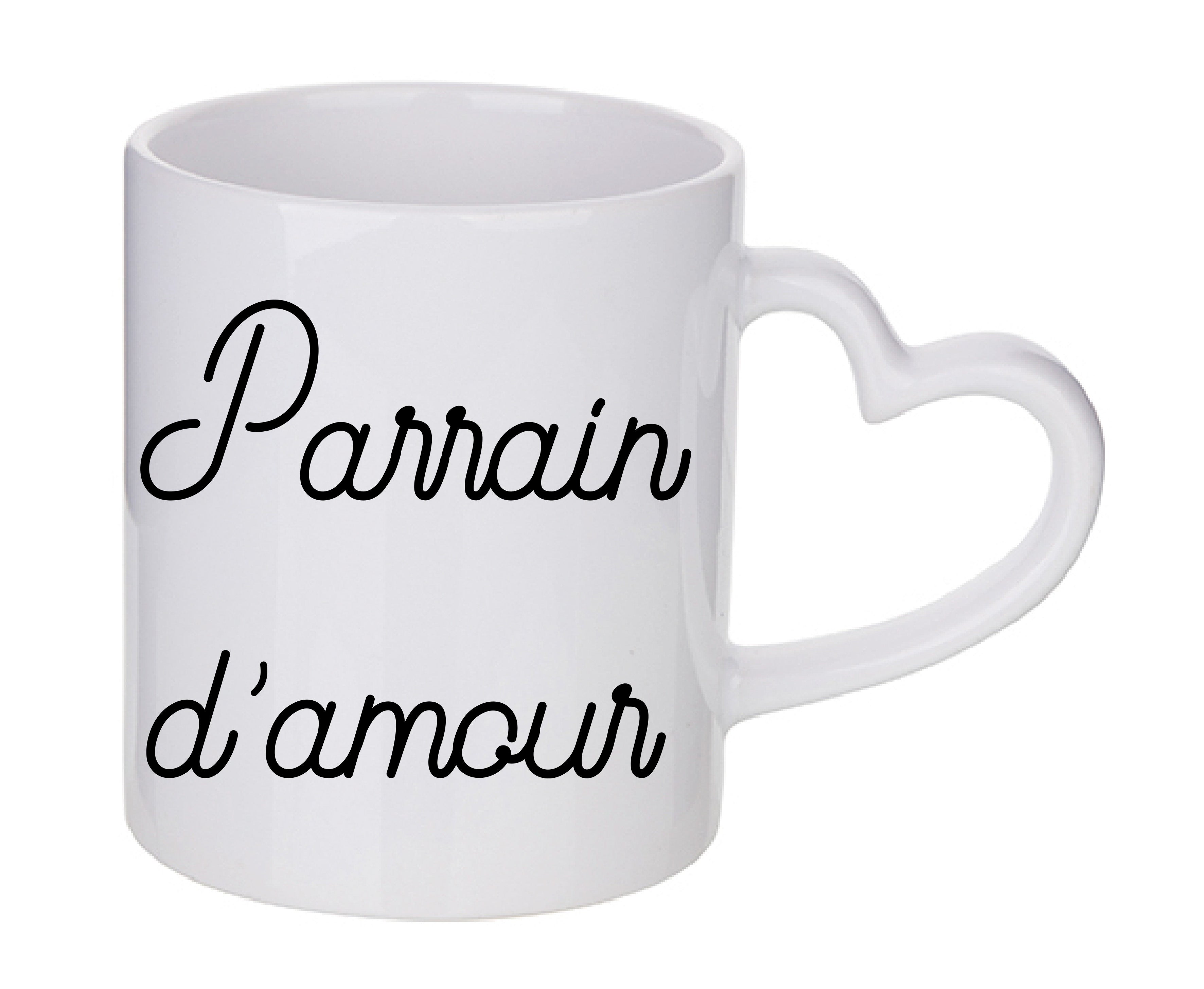Mug coeur personnalisé Parrain d'amour