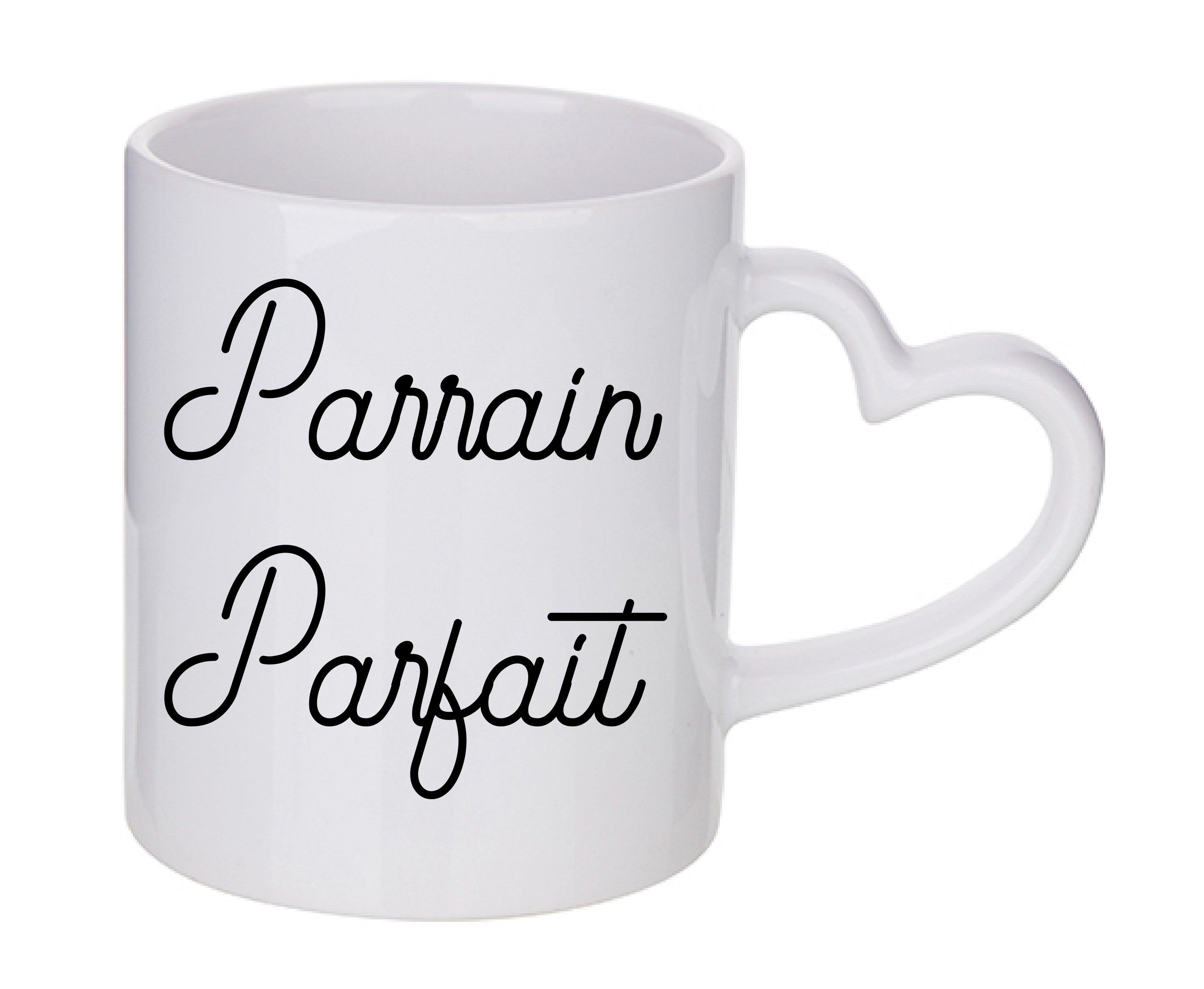 Mug coeur personnalisé Parrain parfait