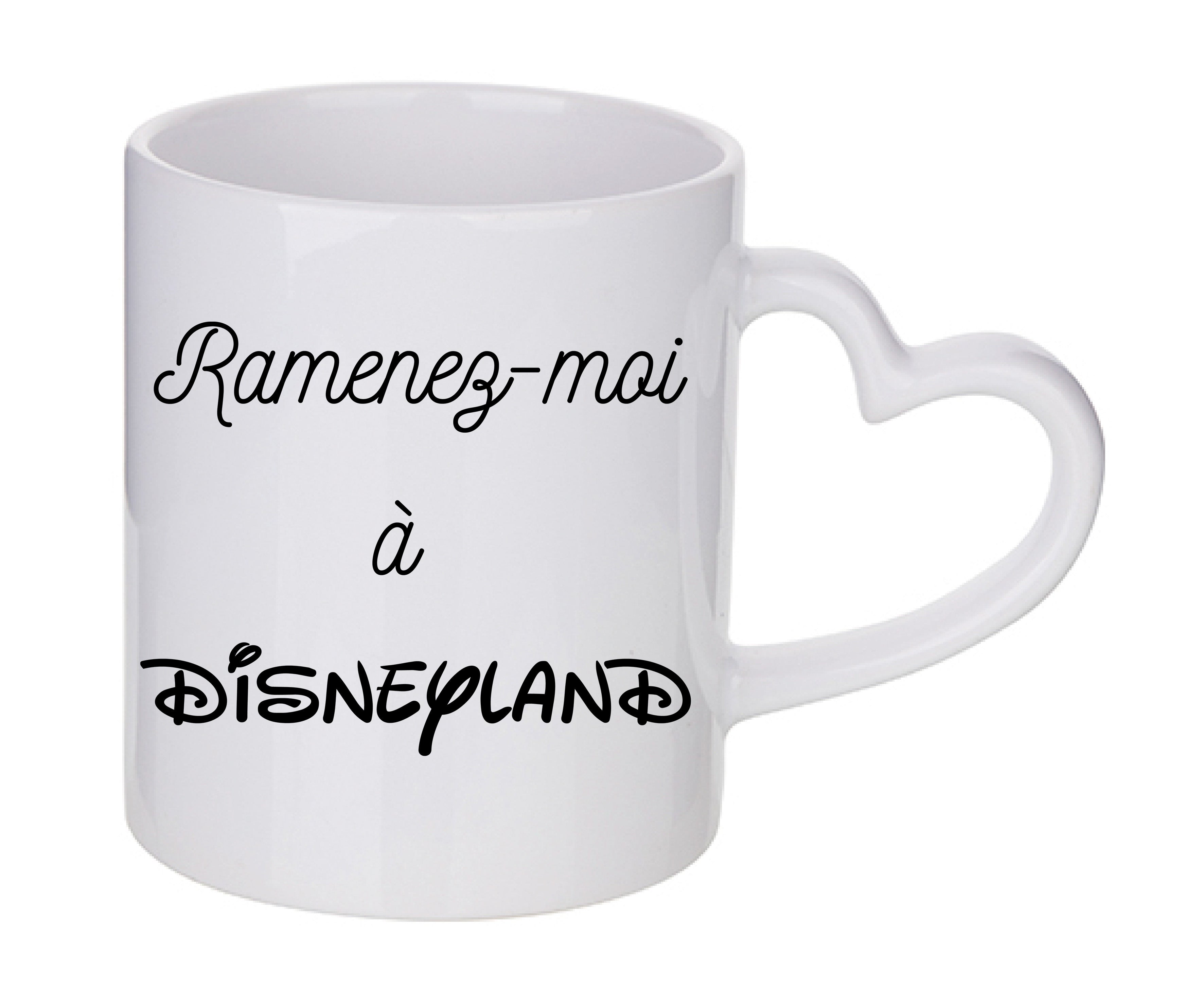 Mug coeur personnalisé Ramenez-moi a Disneyland