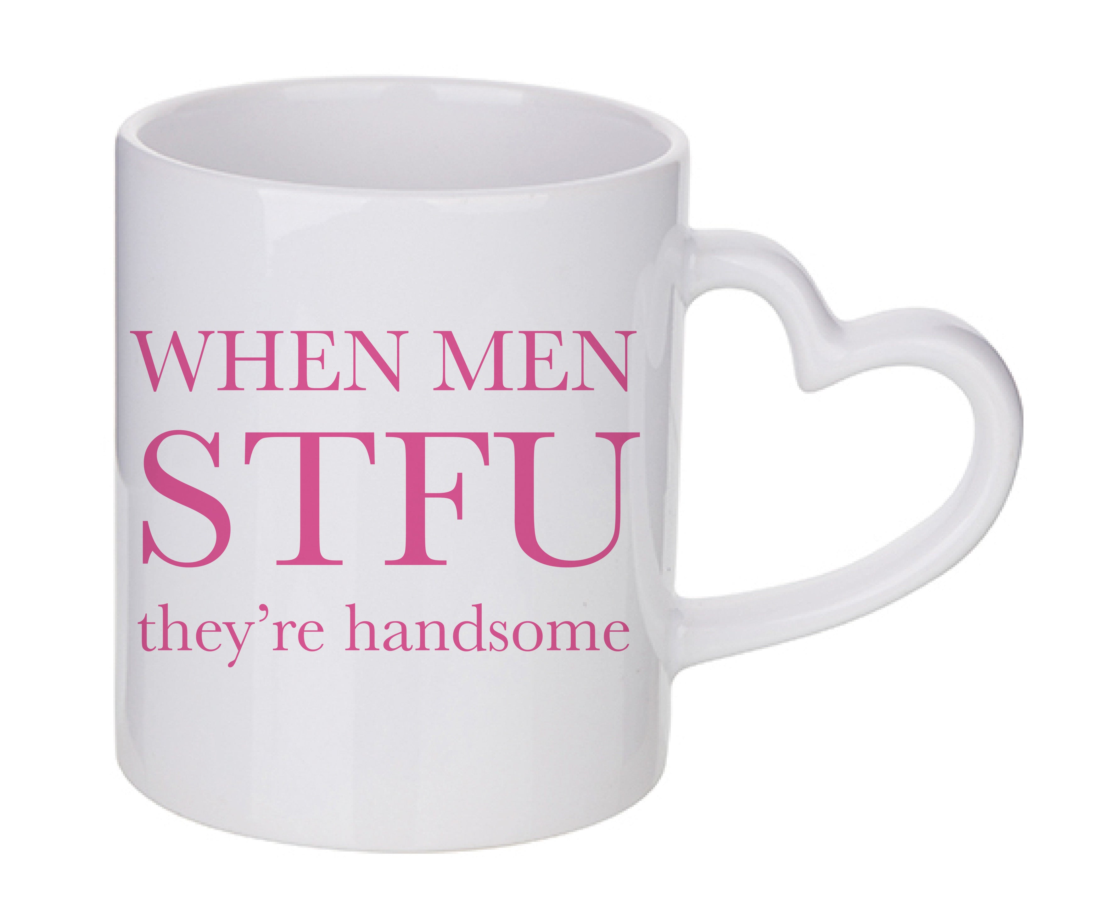 Mug coeur personnalisé STFU