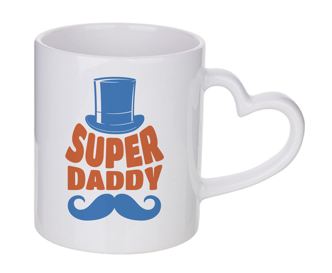 Mug coeur personnalisé Super-daddy-mustache