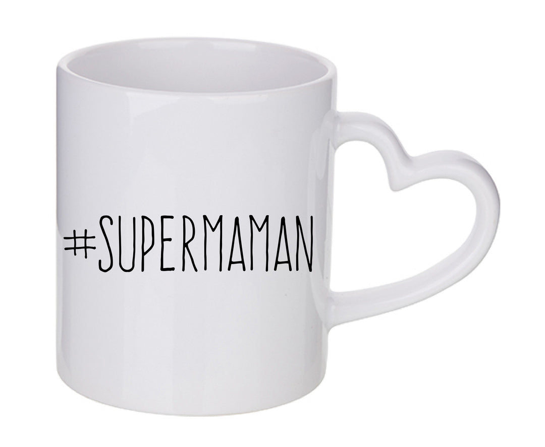 Mug coeur personnalisé Supermaman 2