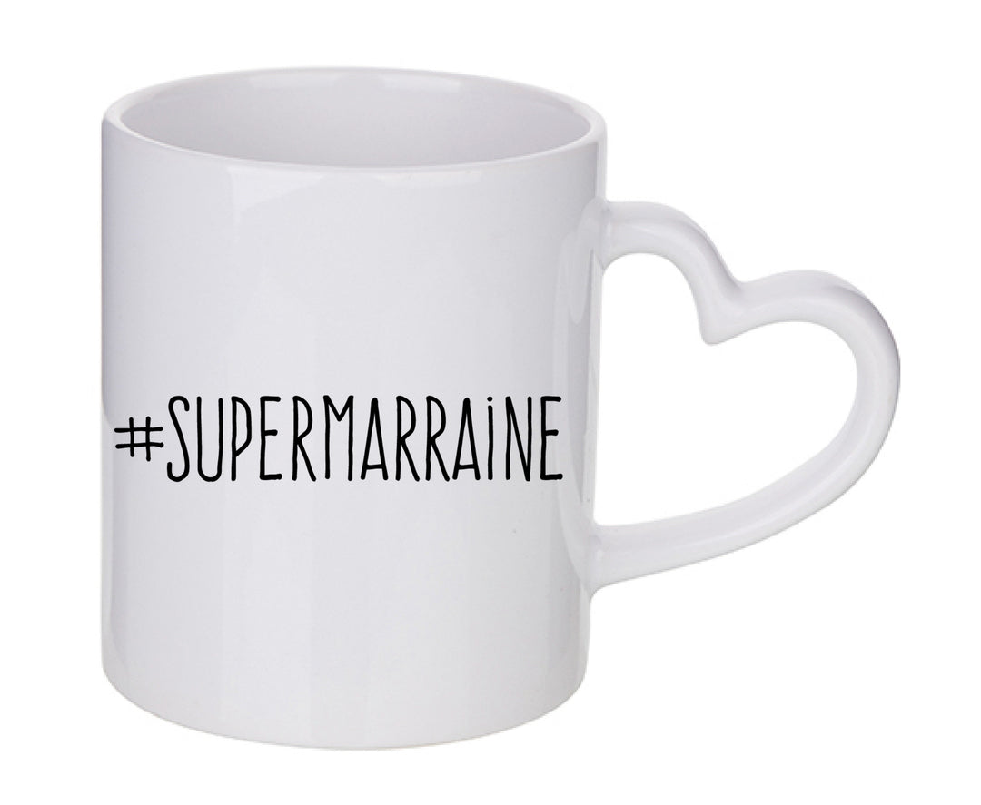 Mug coeur personnalisé Supermarraine