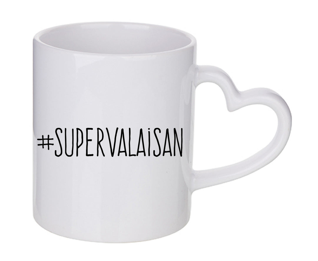 Mug coeur personnalisé Supervalaisan