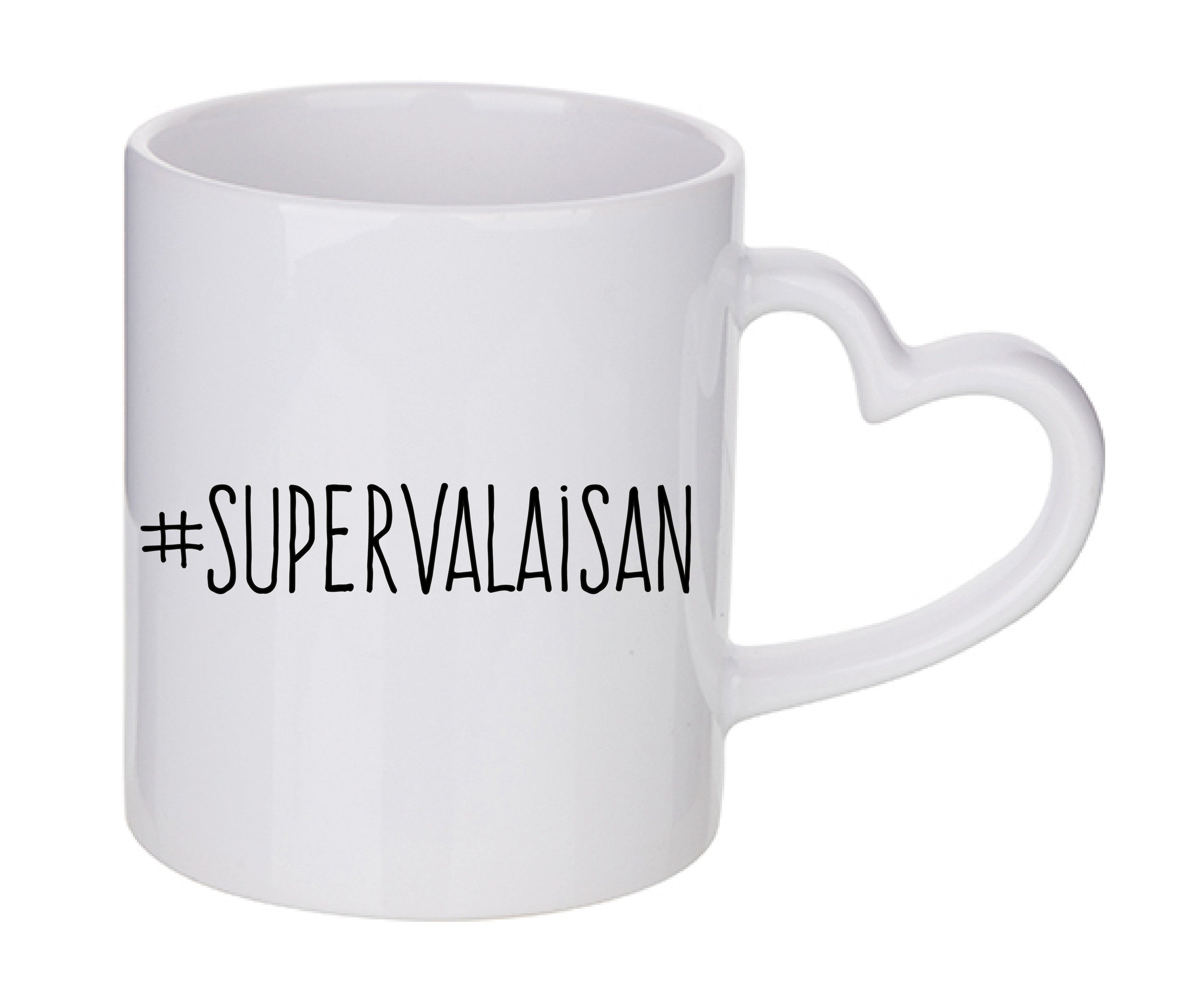 Mug coeur personnalisé Supervalaisan
