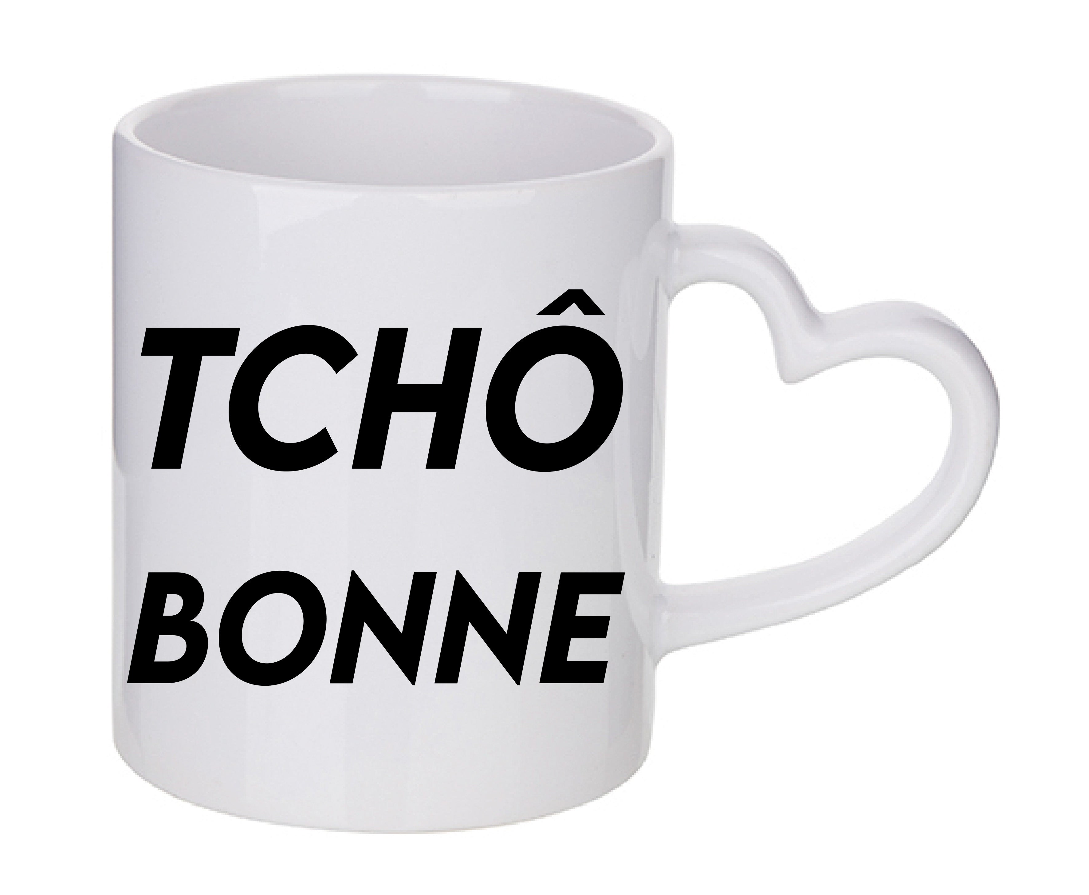 Mug coeur personnalisé Tcho bonne
