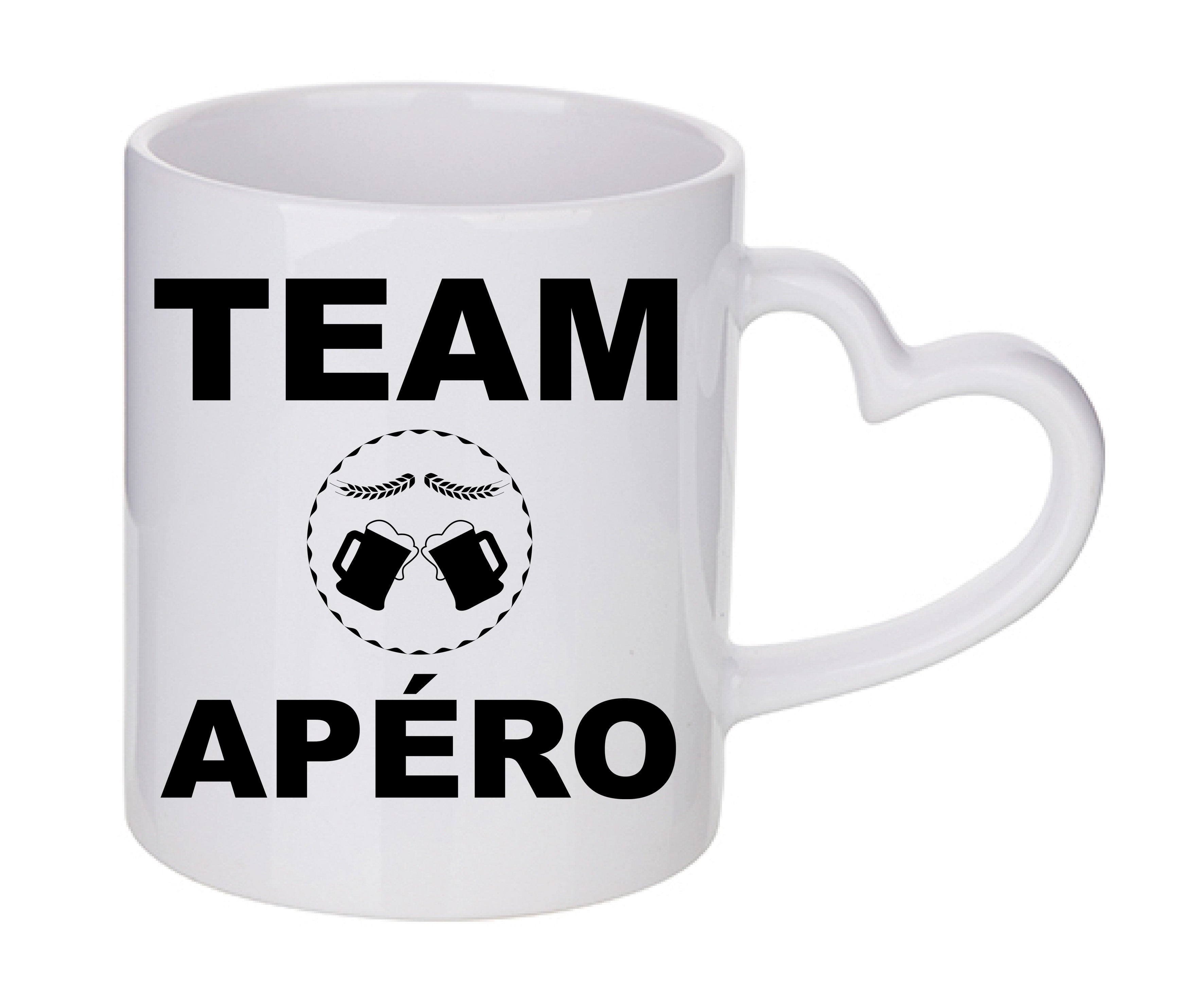Mug coeur personnalisé Team apero