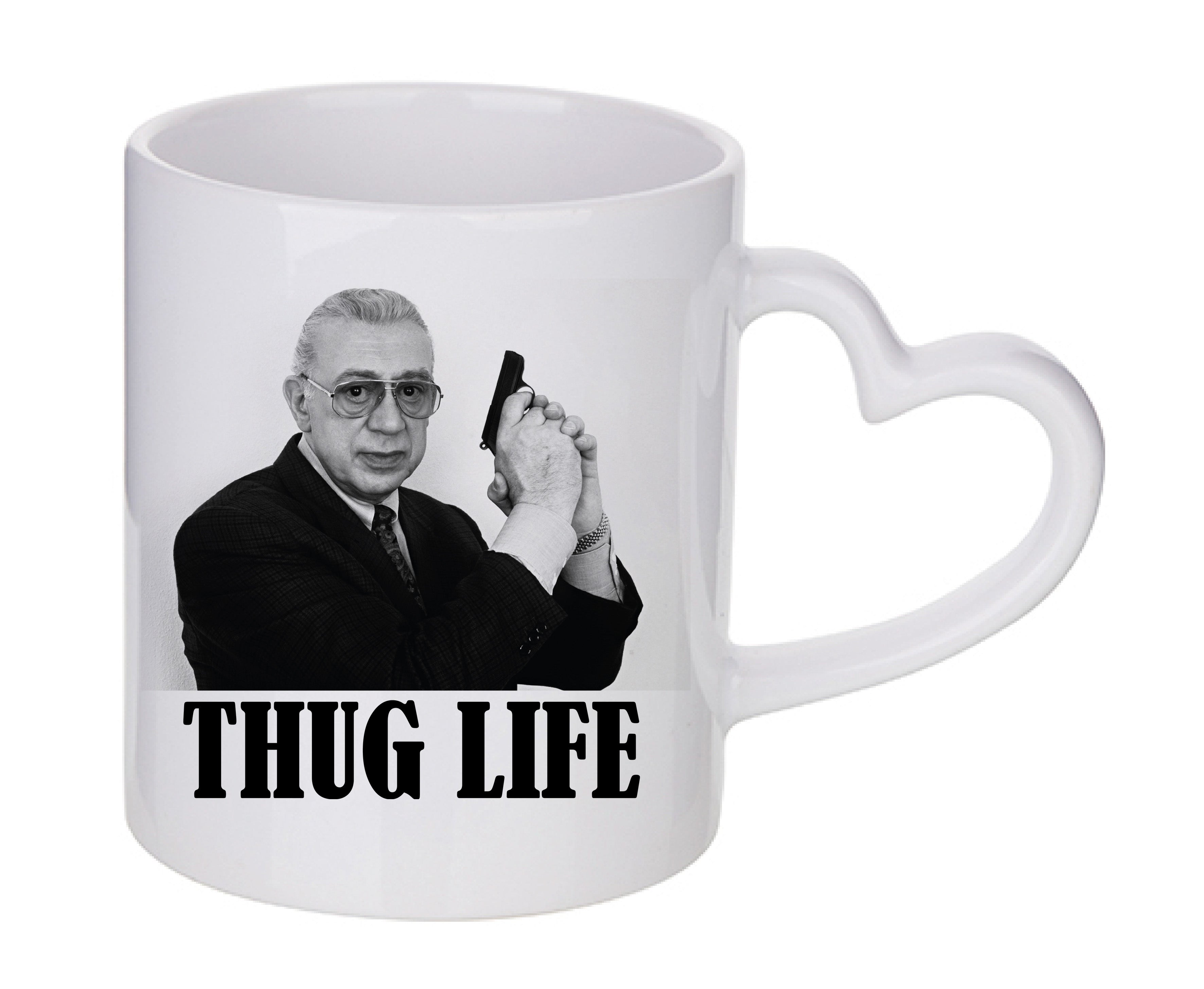 Mug coeur personnalisé Thug Life