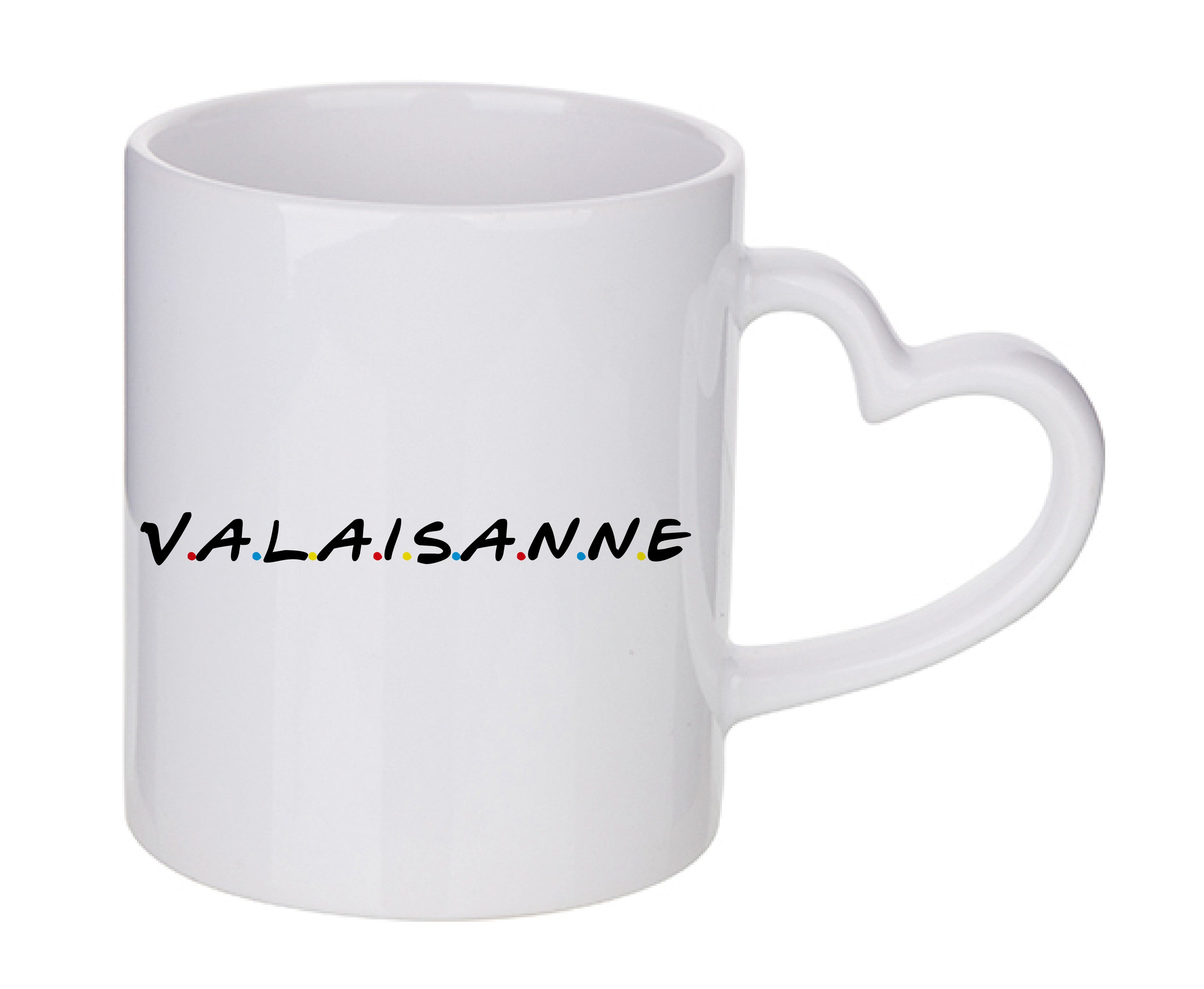 Mug coeur personnalisé Valaisanne