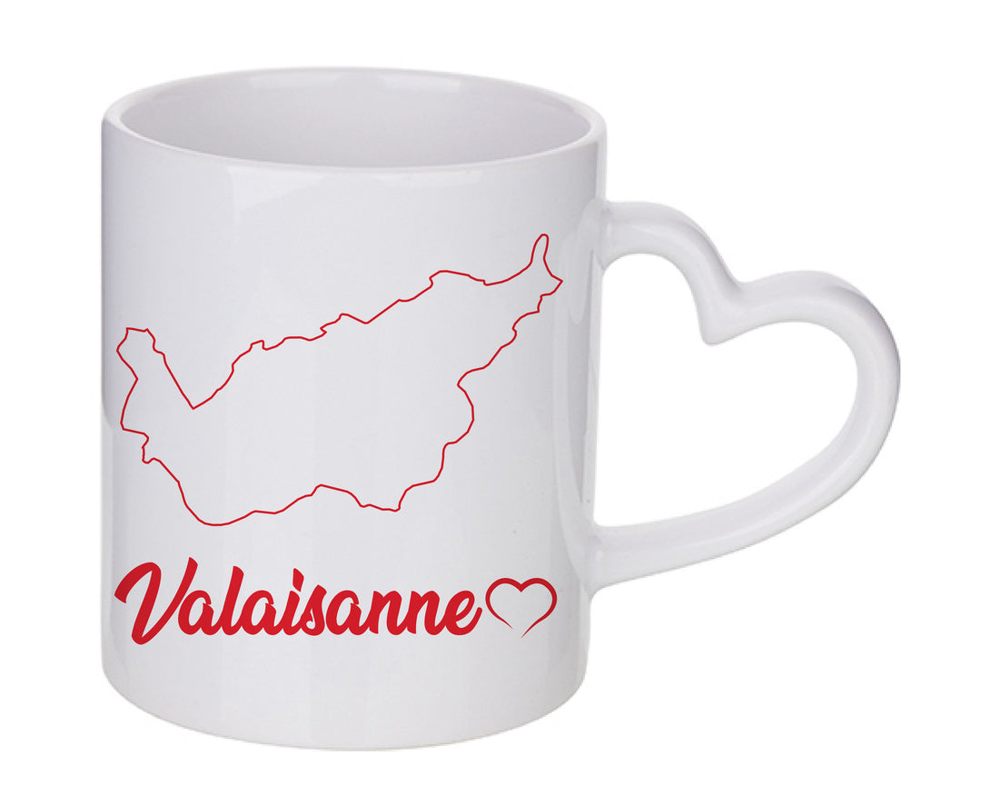 Mug coeur personnalisé Valaisanne 2