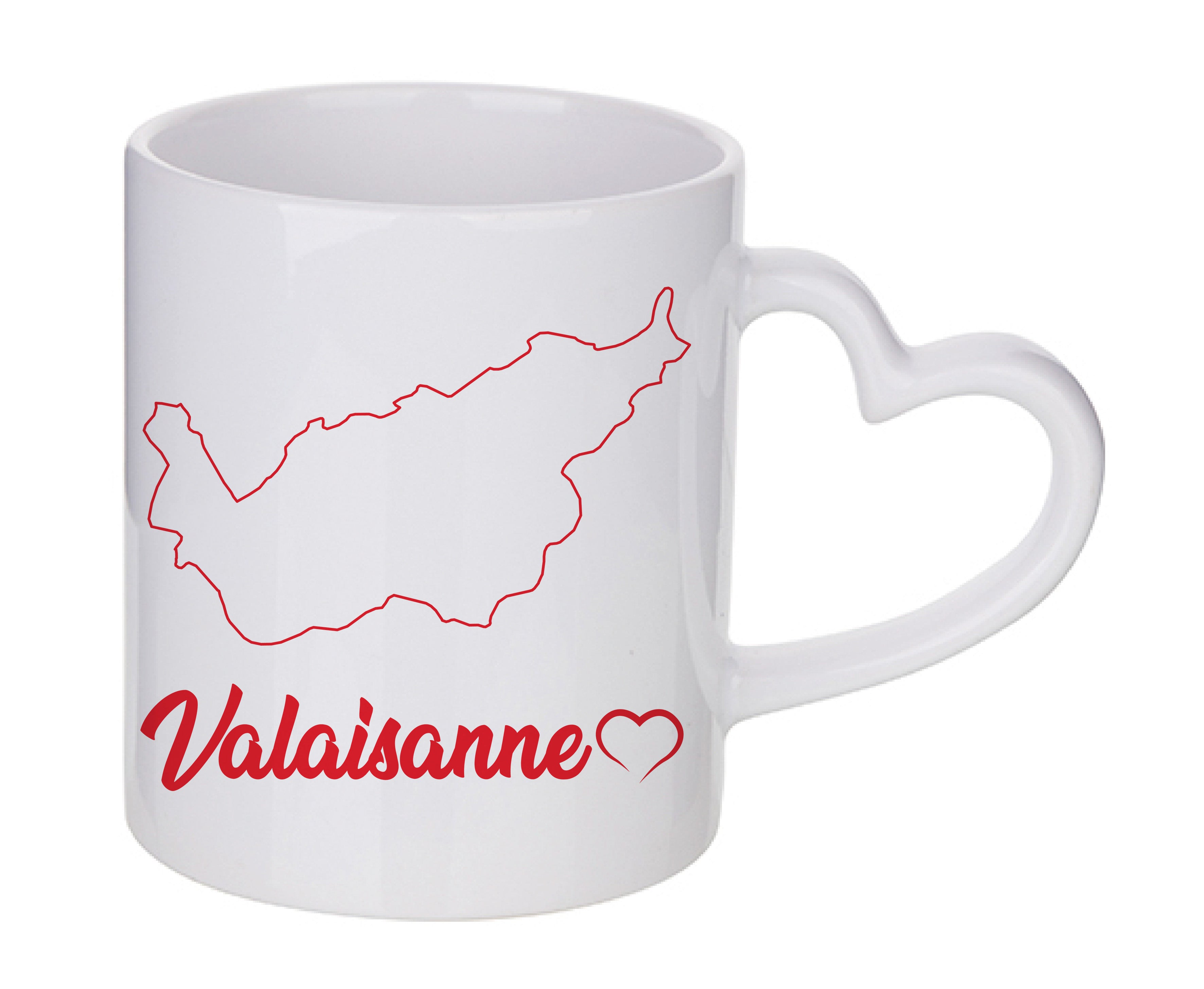 Mug coeur personnalisé Valaisanne 2
