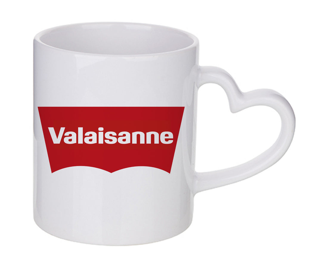 Mug coeur personnalisé Valaisanne Levi's