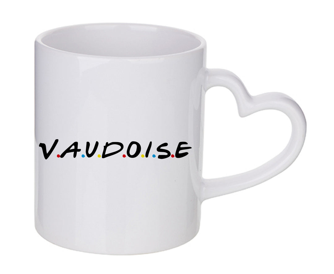 Mug coeur personnalisé Vaudoise