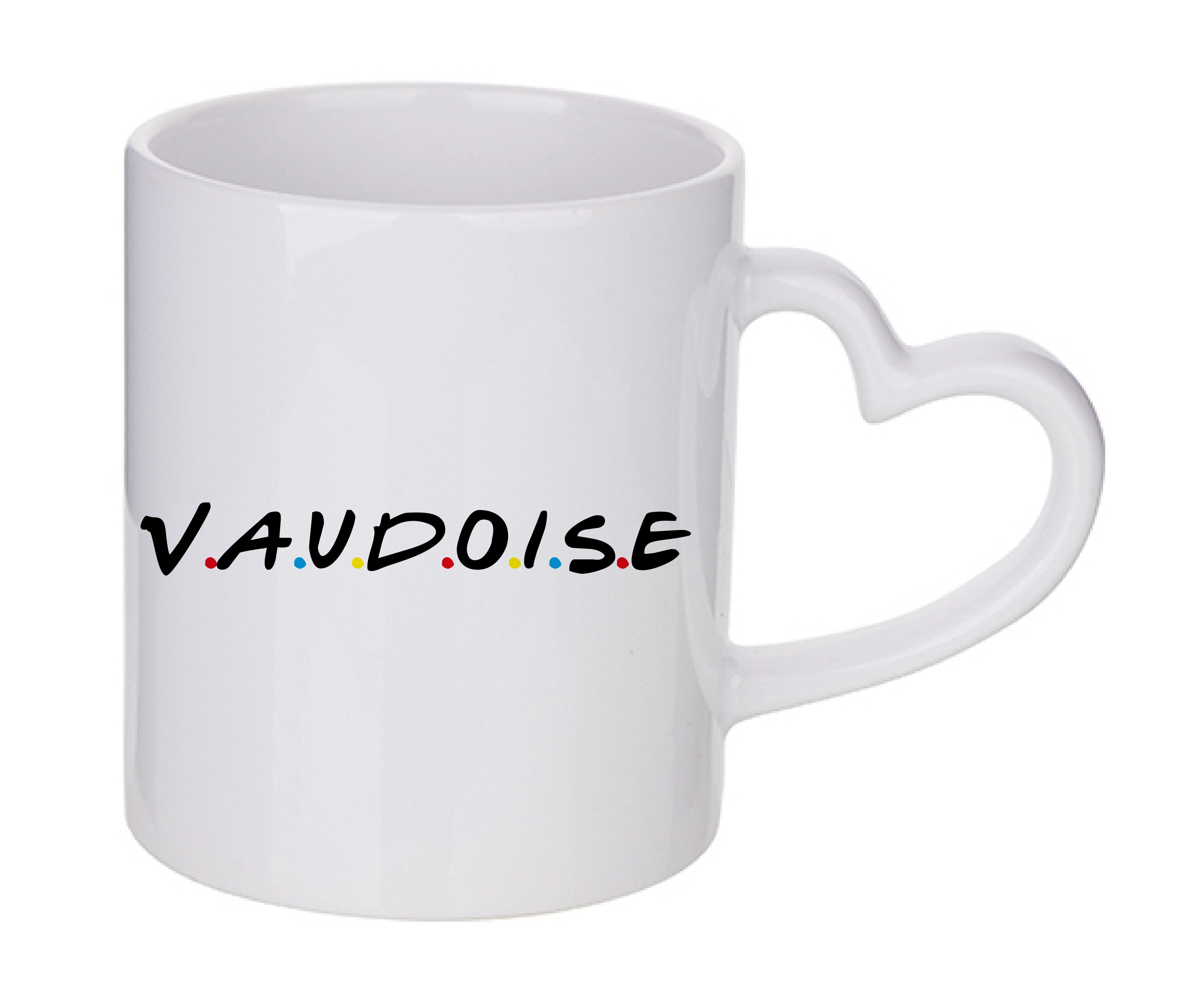 Mug coeur personnalisé Vaudoise