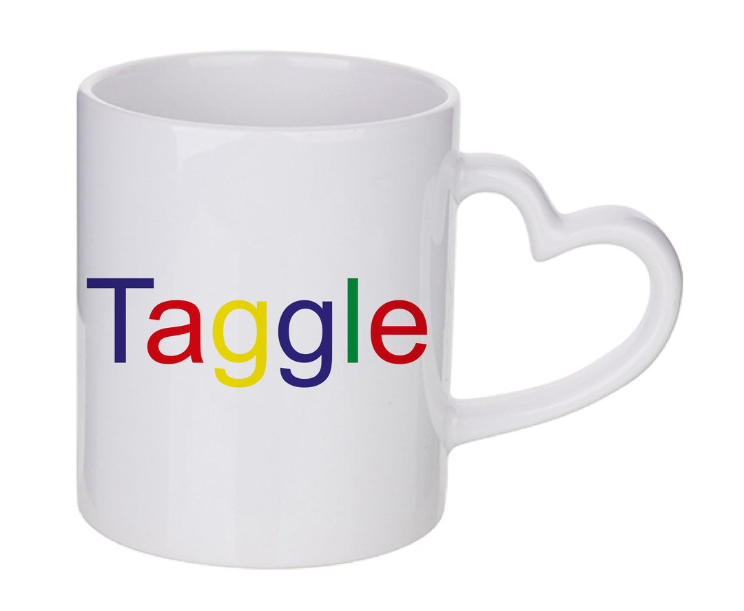Mug coeur personnalisé taggle