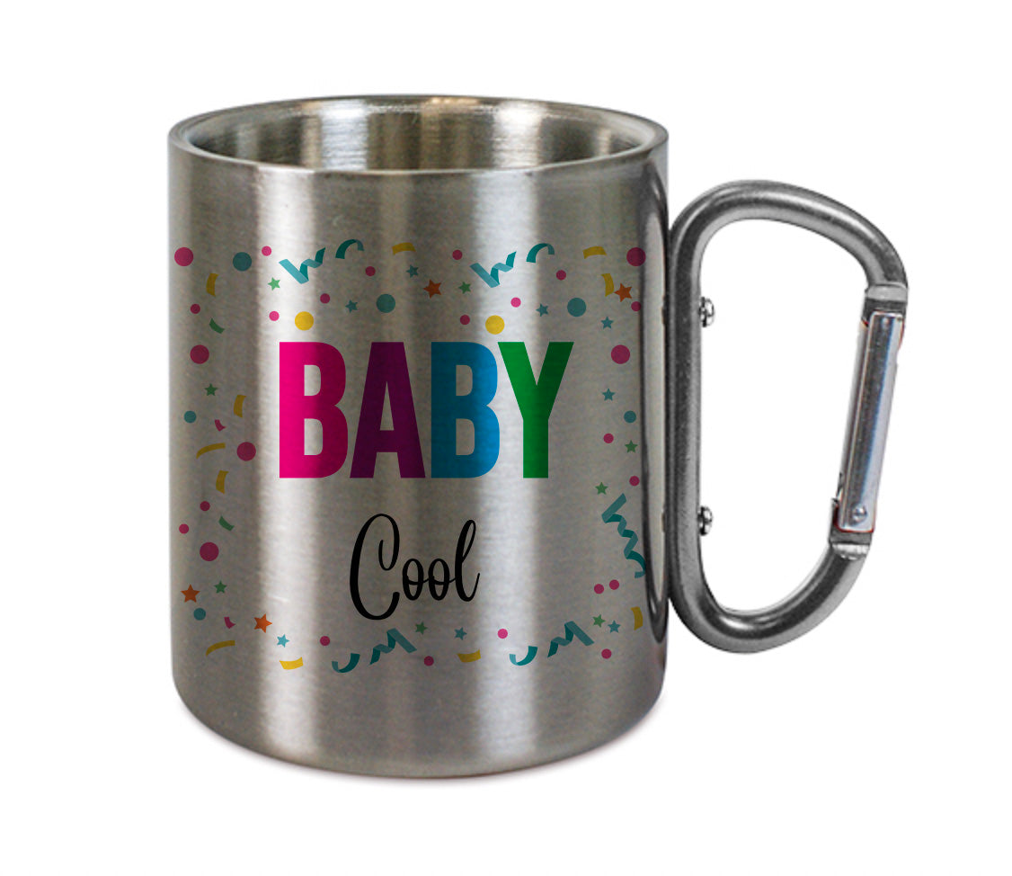 Mug inox mousqueton personnalisé Baby cool
