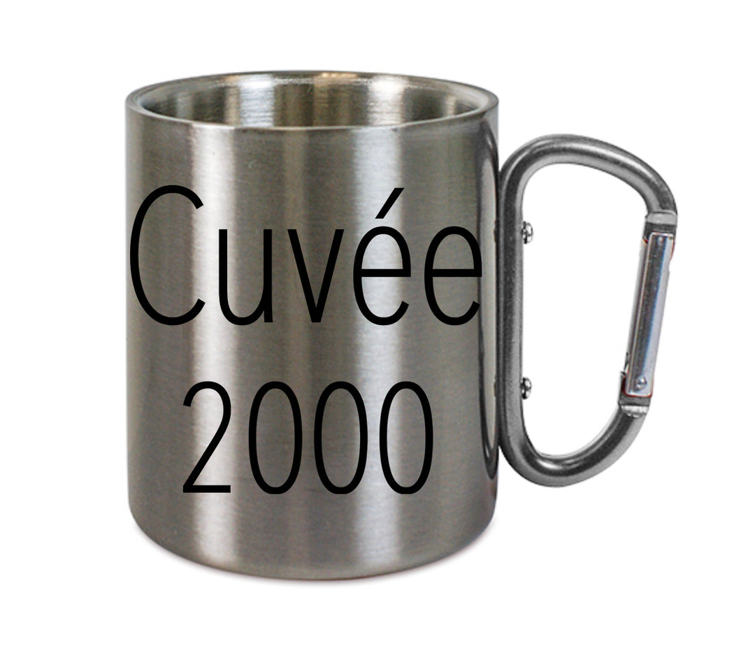 Mug inox mousqueton personnalisé Cuvée 2000