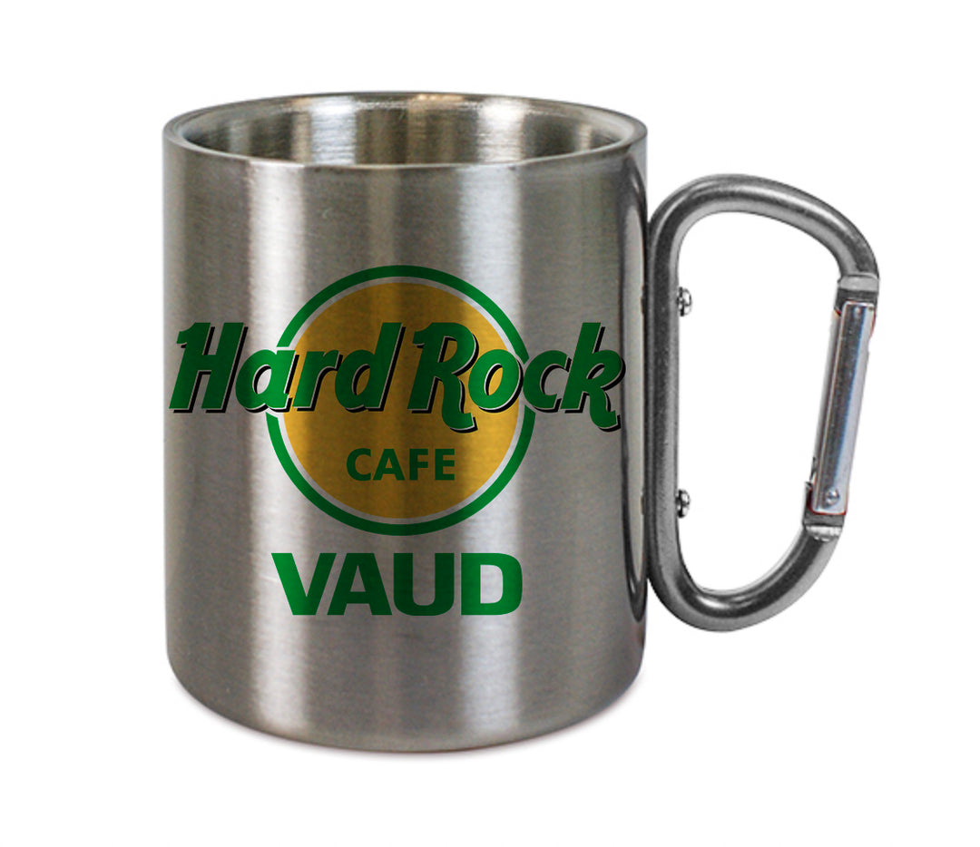 Mug inox mousqueton personnalisé Hard Rock Cafe Vaud