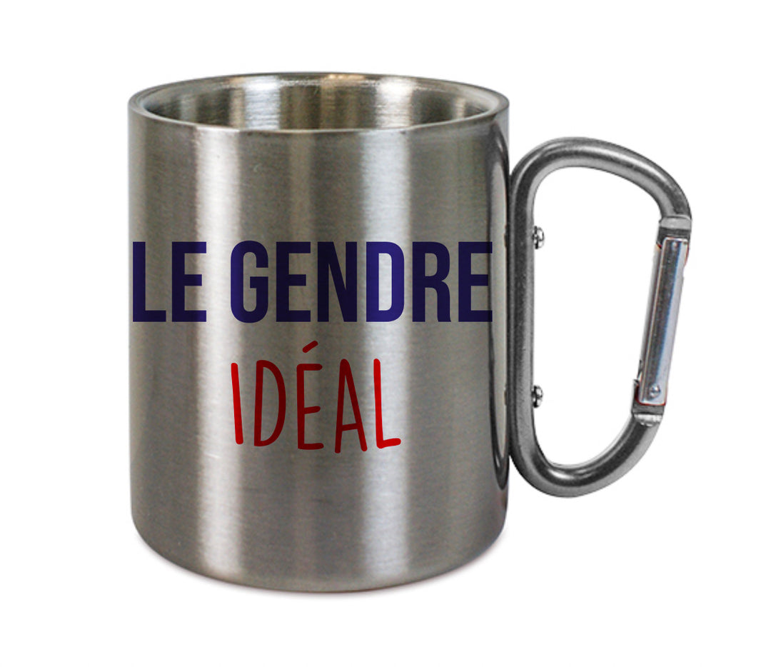 Mug inox mousqueton personnalisé Le gendre ideal